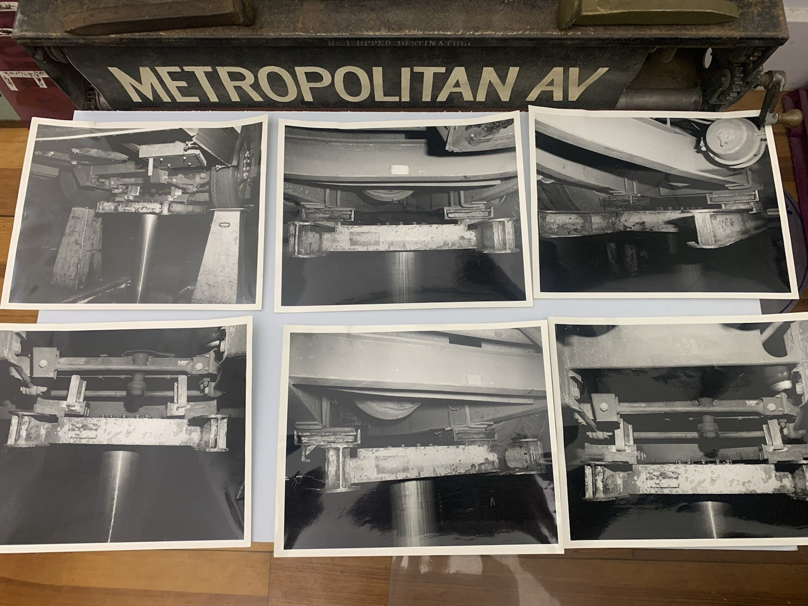 EIGHT 8X10 MTA B&W PHOTOS NYCTA BUS DEPOT VINTAGE TRANSIT MODIFIED LIFTING PADS