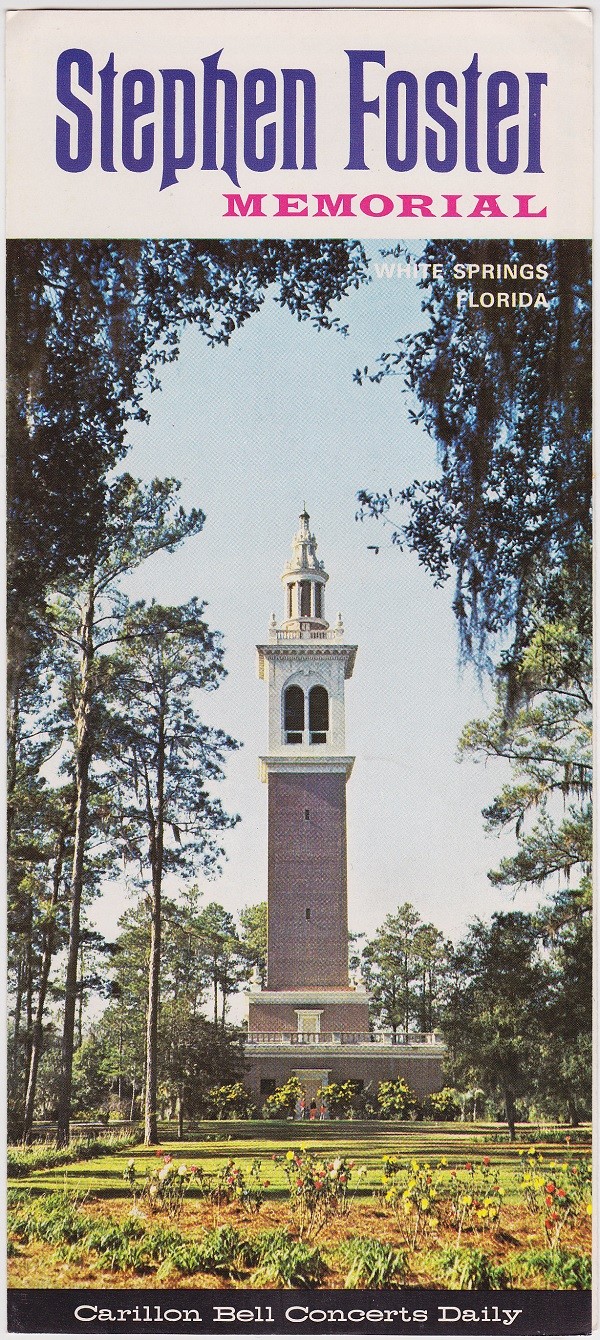 1960\'s Stephen Foster Memorial White Springs Florida Brochure