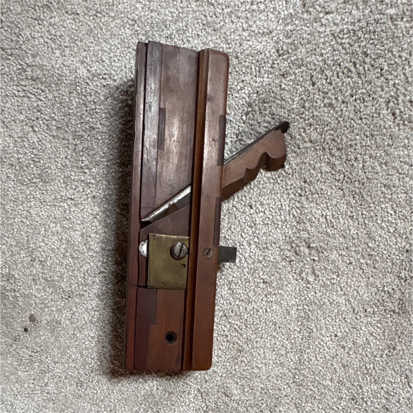 Antique Original Wooden Molding Plane w/ Fence Woodworking Hand Tool Antique Original Wooden Molding Plane w/ Fence Woodworking Hand Tool