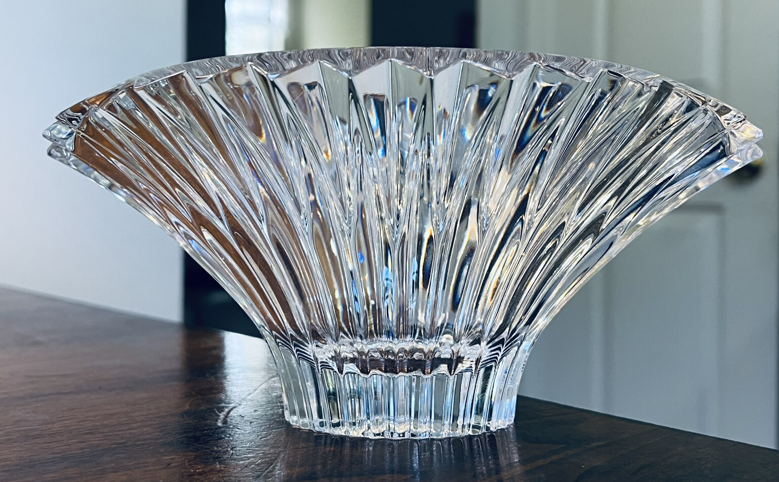 Rare Mikasa Excelsior Flair Crystal Bowl Heavy Brilliant Slovenia - 
