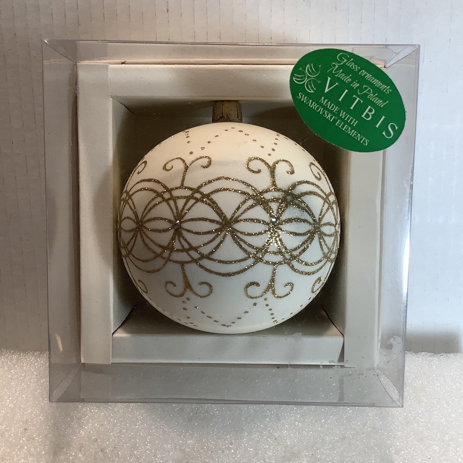 Vitbis    Glass Christmas Ornament Ball
