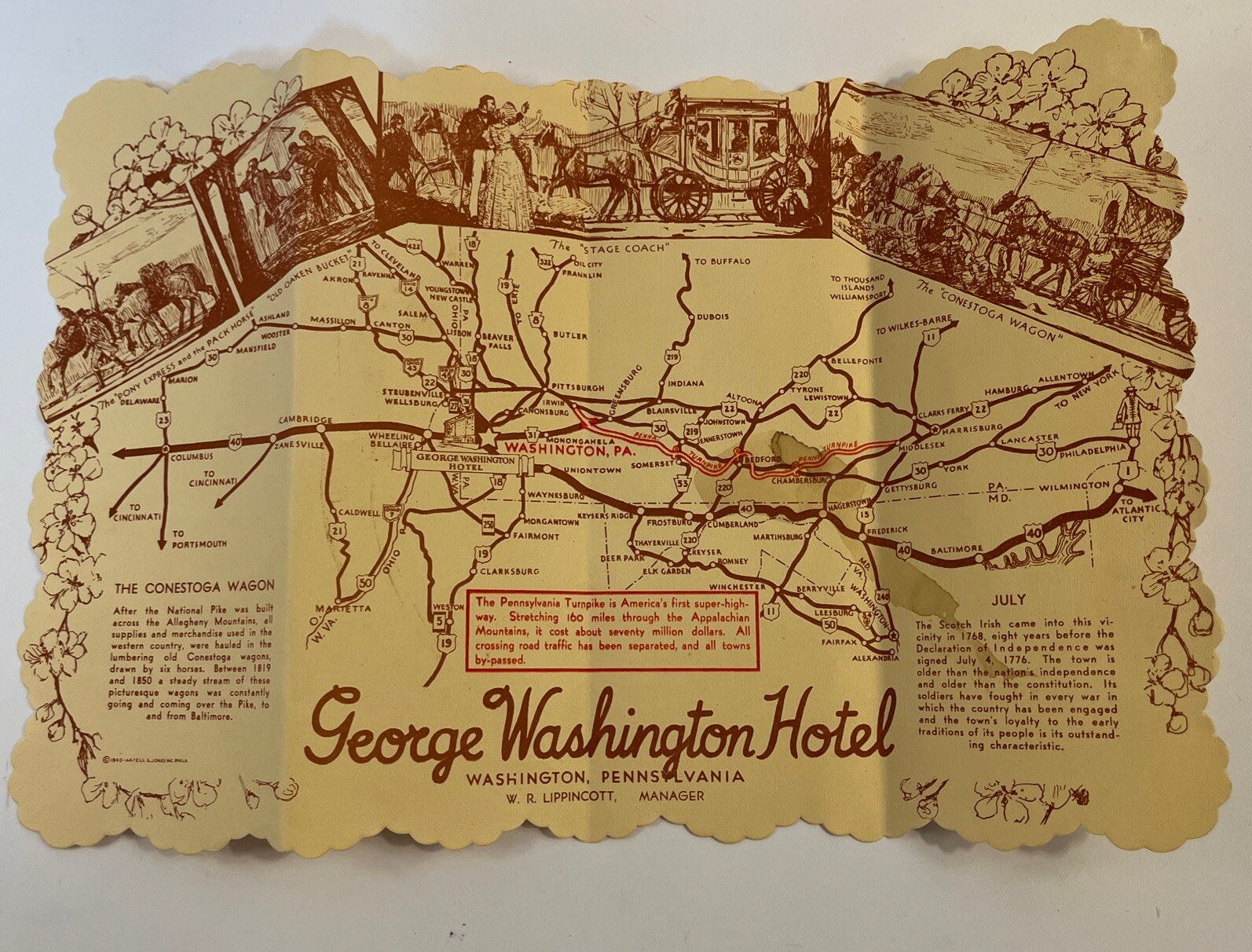 George Washington Hotel - Washington Pennsylvania - The Conestoga Wagon
