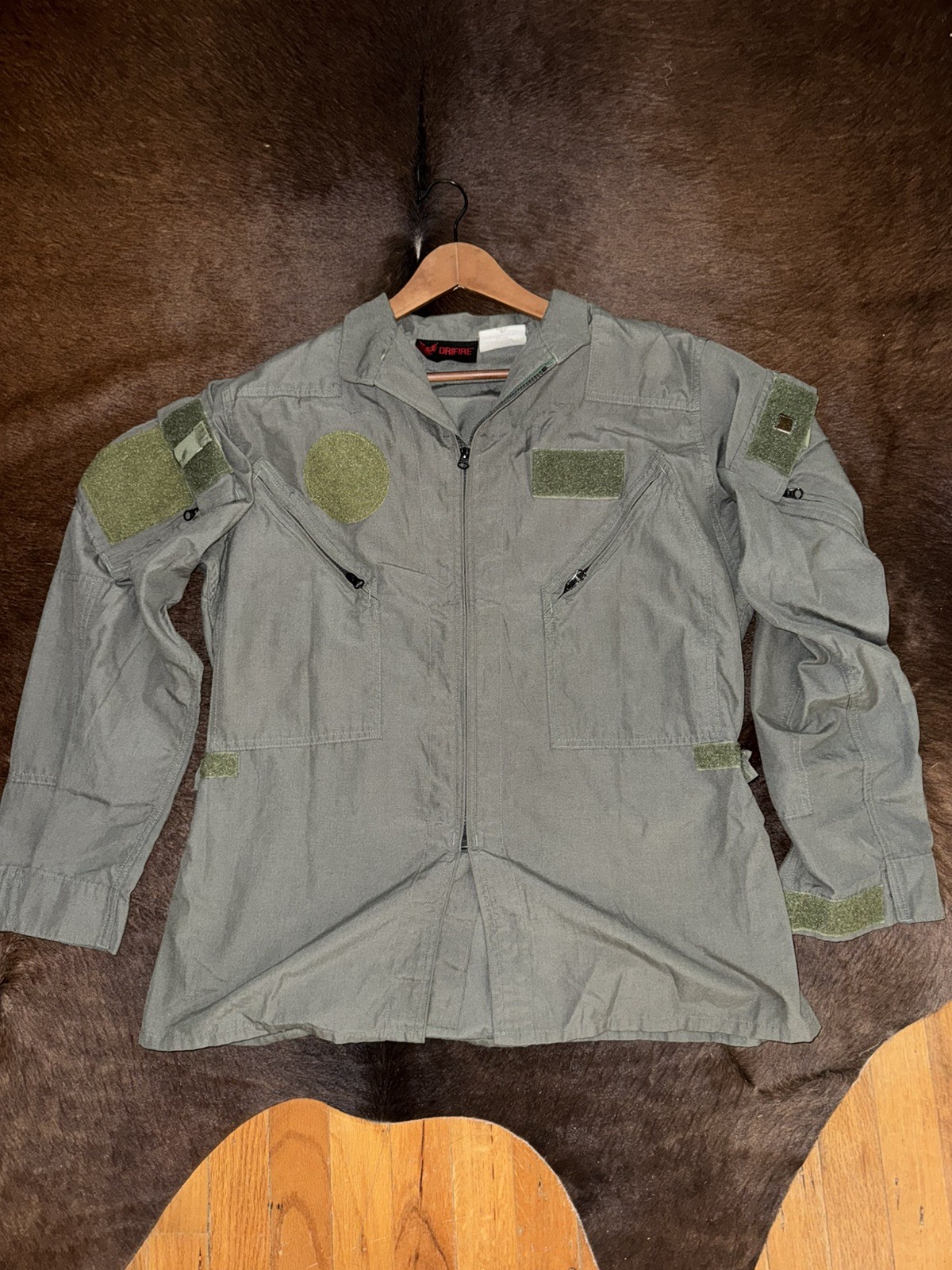 DriFire Fortrex 2-Piece Flight Duty - Jacket Only - Large Regular FR Sage Green