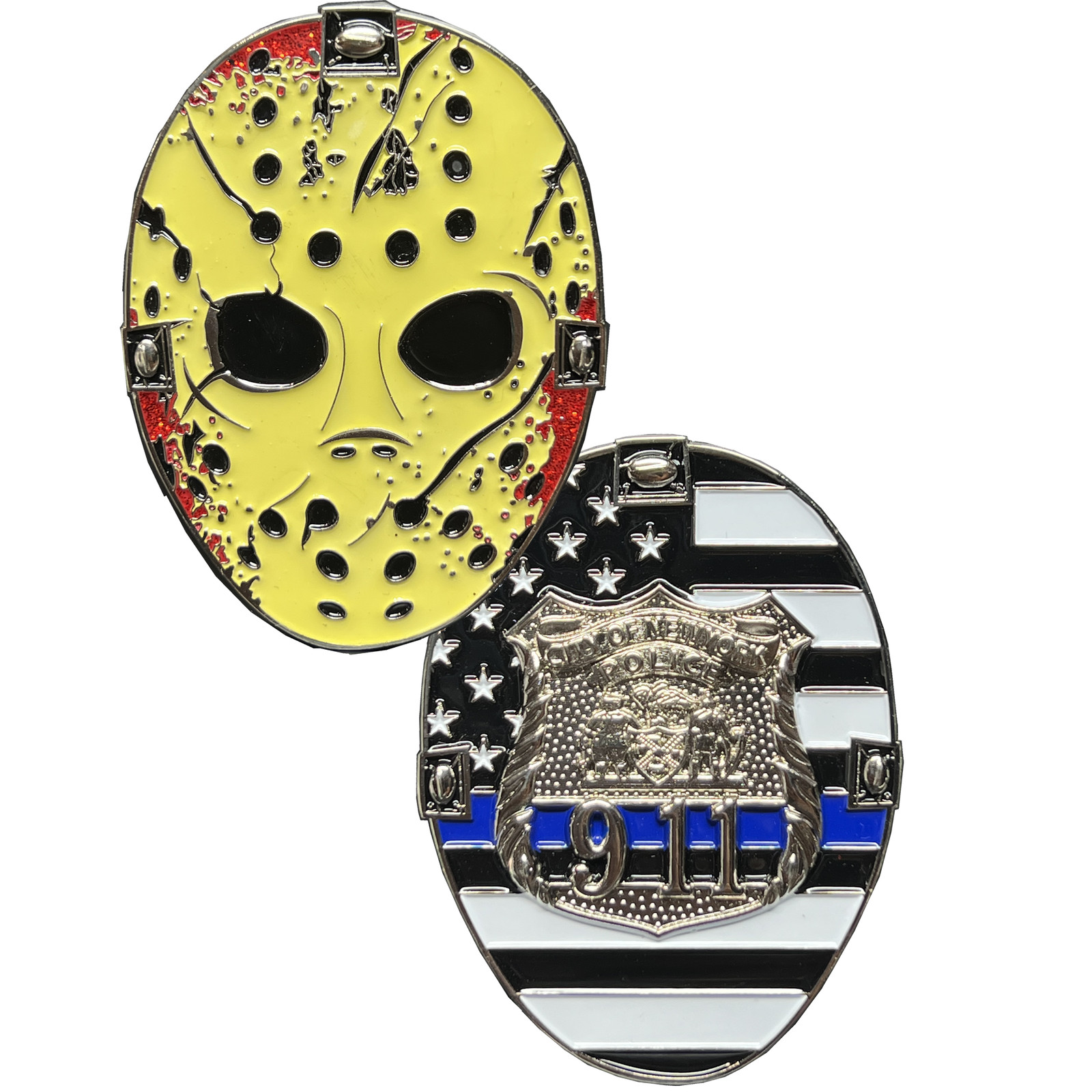 EL11-006 New York City Police Officer Jason Voorhees Challenge Coin Friday the 1