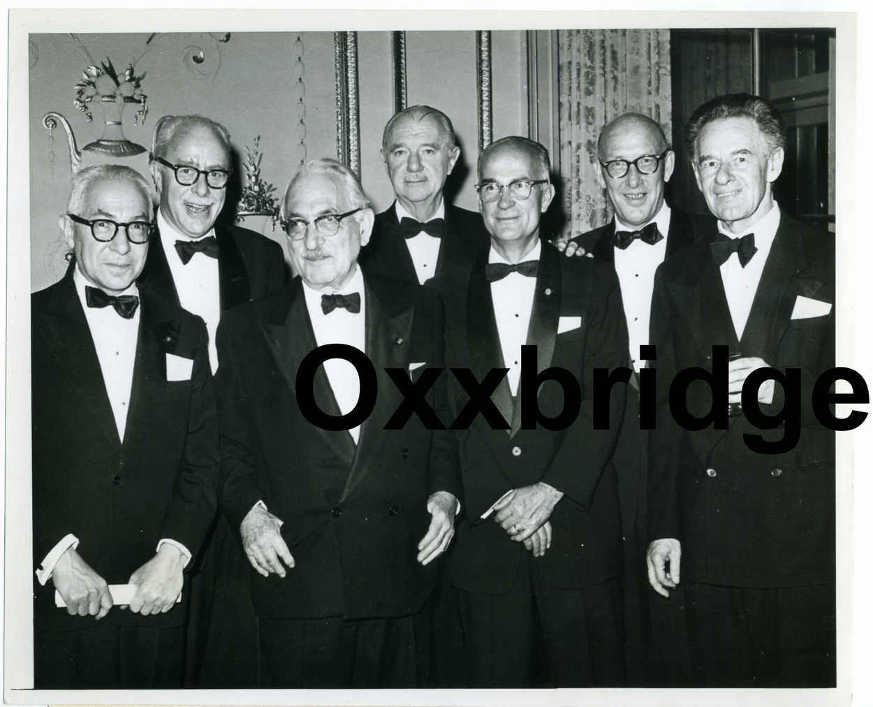 NOBEL PRIZE 7 WINNERS PHOTO 1961 Tatum Walter Brattain Shockley Waksman Lippman