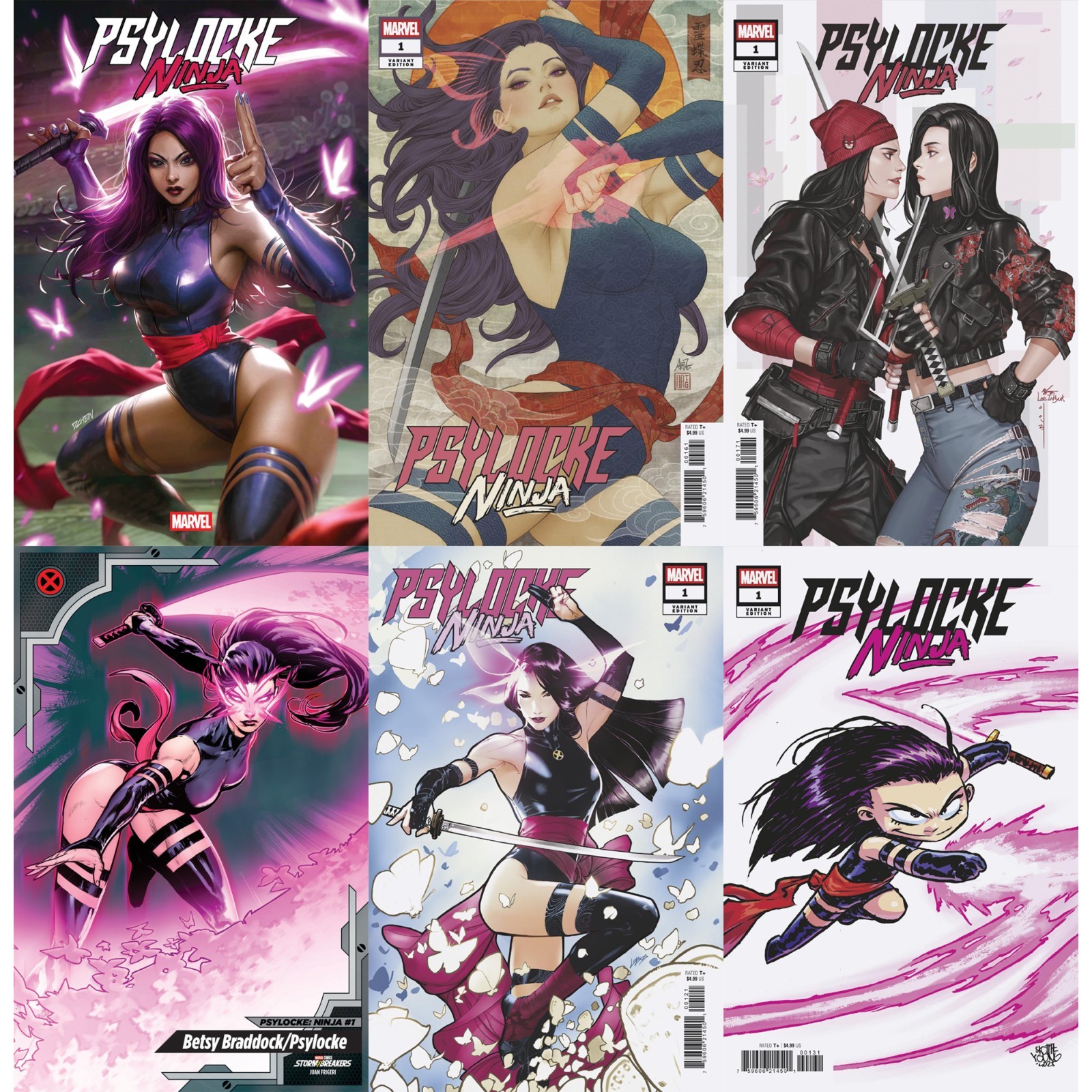 Psylocke: Ninja (2026) #1 2 3 4 5 Marvel Comics X-Men COVER SELECT