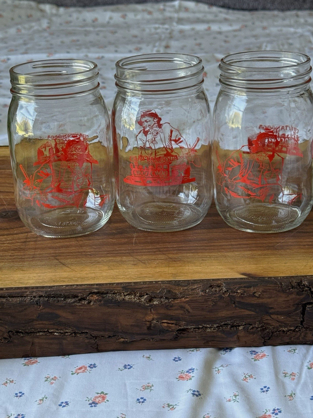Vintage 1950s Promotional Sour Cream Glasses- Set of 3