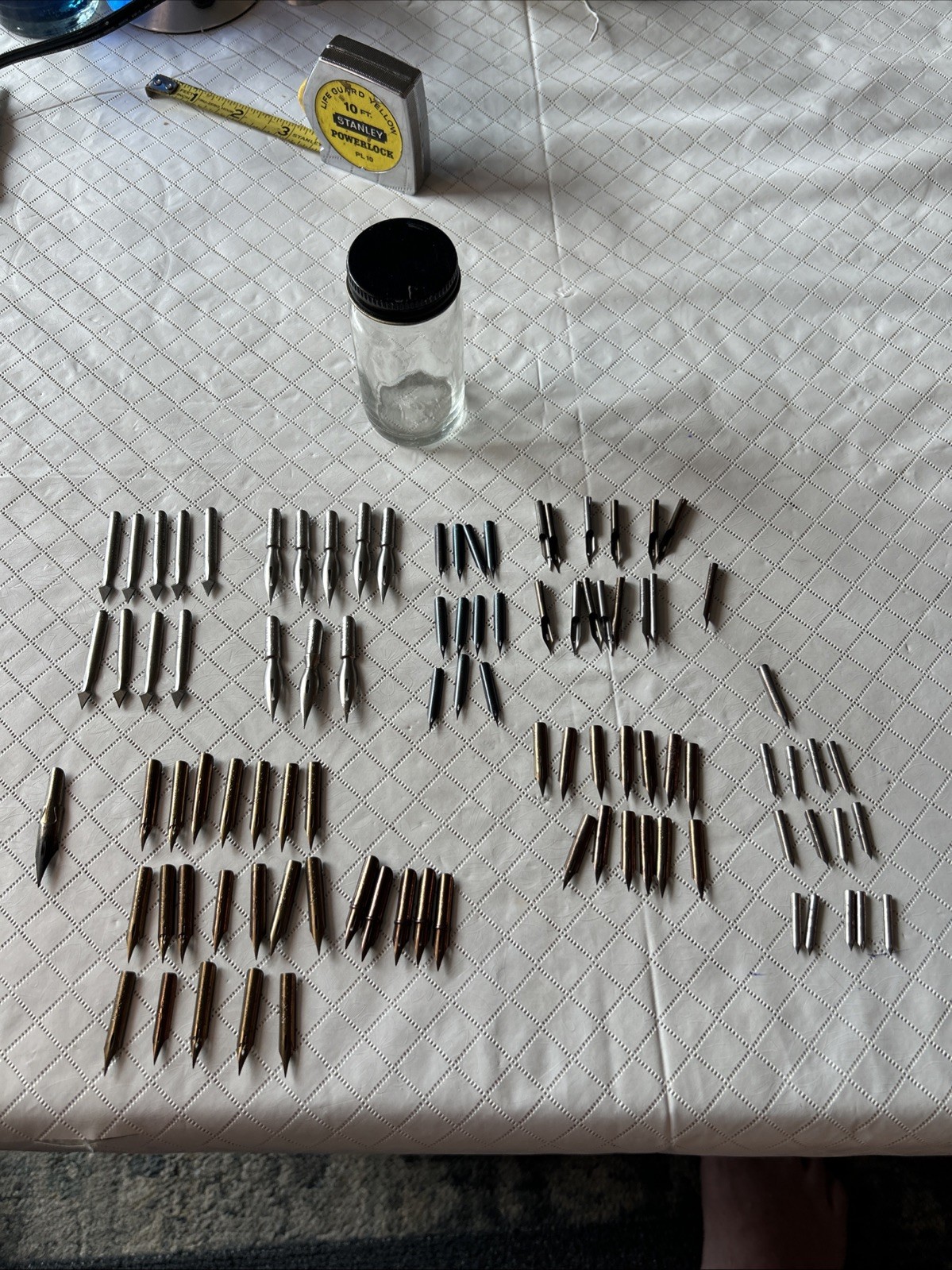 Vintage Hunt Pen Nibs Lot of 90+ Scratch Knife Nibs 10,22,56,99,104,108,513EF++