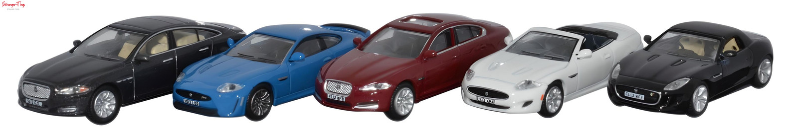 Oxford Diecast 5 Piece Jaguar Set - XJ/XKR-S/XF/XK/F 1:76 Oxford Diecast 5 Piece Jaguar Set - XJ/XKR-S/XF/XK/F 1:76
