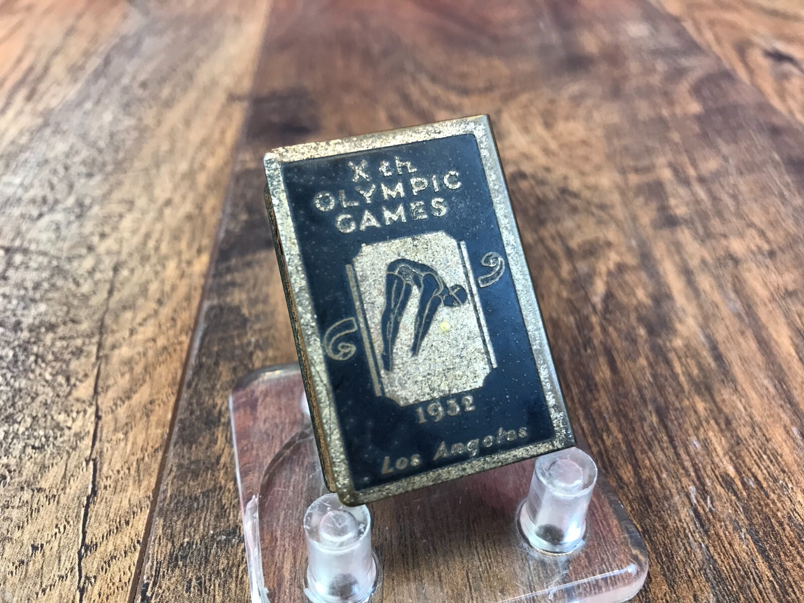 Very RARE Antique 1932 Xth 10th OLYMPIC GAMES MATCHBOX PALLAS ATHENE LOS ANGELES