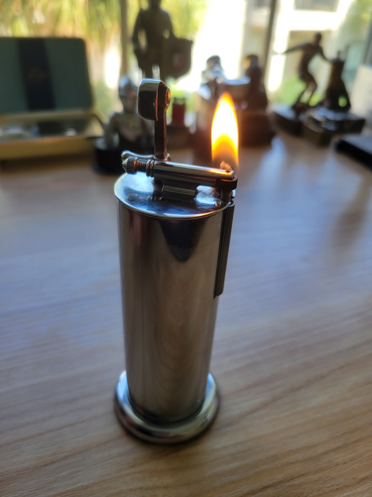 Vintage Parker Roller Table Lighter Made in England 1930s Petrol Antique Working Vintage Parker Roller Table Lighter Made in England 1930s Petrol Antique Working