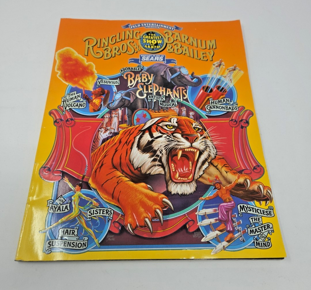 1998 Ringling Bros Barnum & Bailey Circus Program 128th Edition w/poster