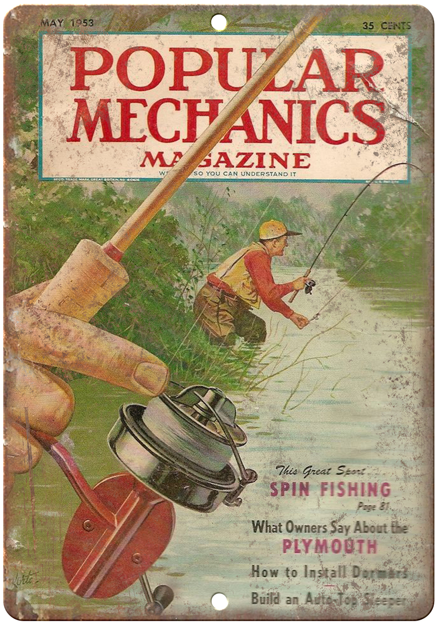 1953 Popular Mechanics Spin Fishing Cover 12