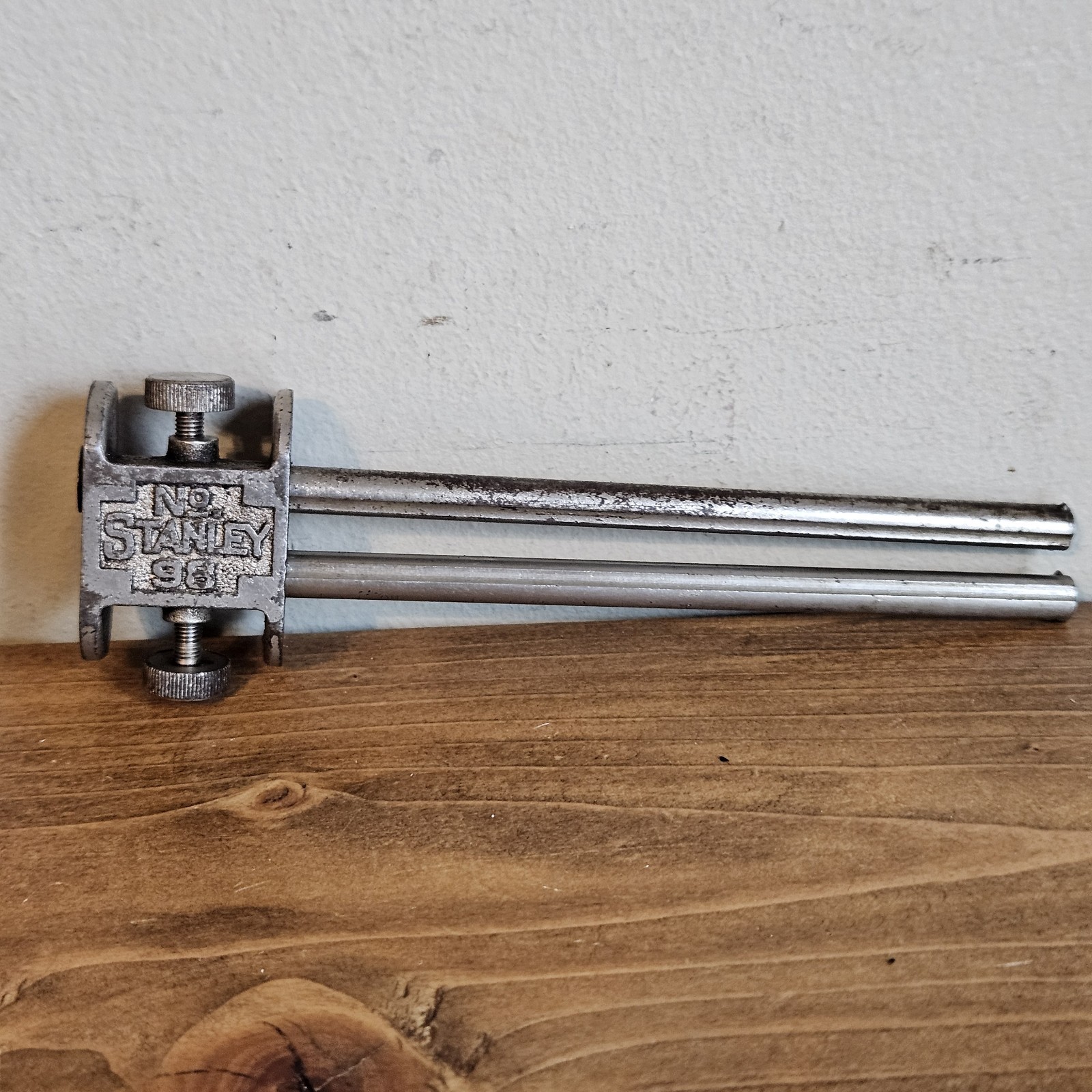 Vintage Stanley No. 98 Double Stem Mortise & Marking Gauge Scribe Hand Tool