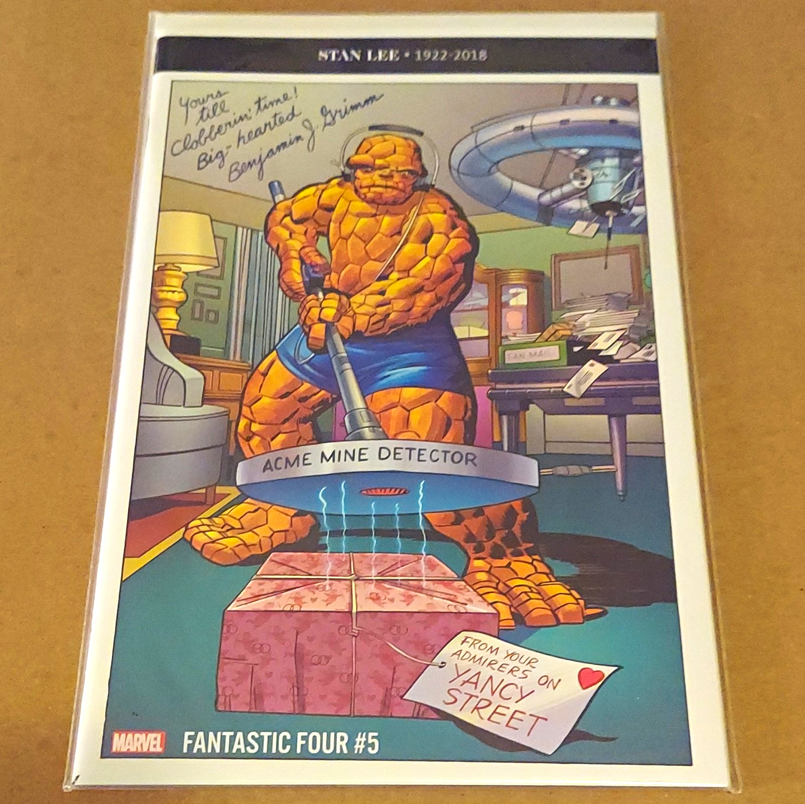 Fantastic Four #5 ACME MINE DETECTOR The Thing Stan Lee Tribute 1:500 Ratio RARE