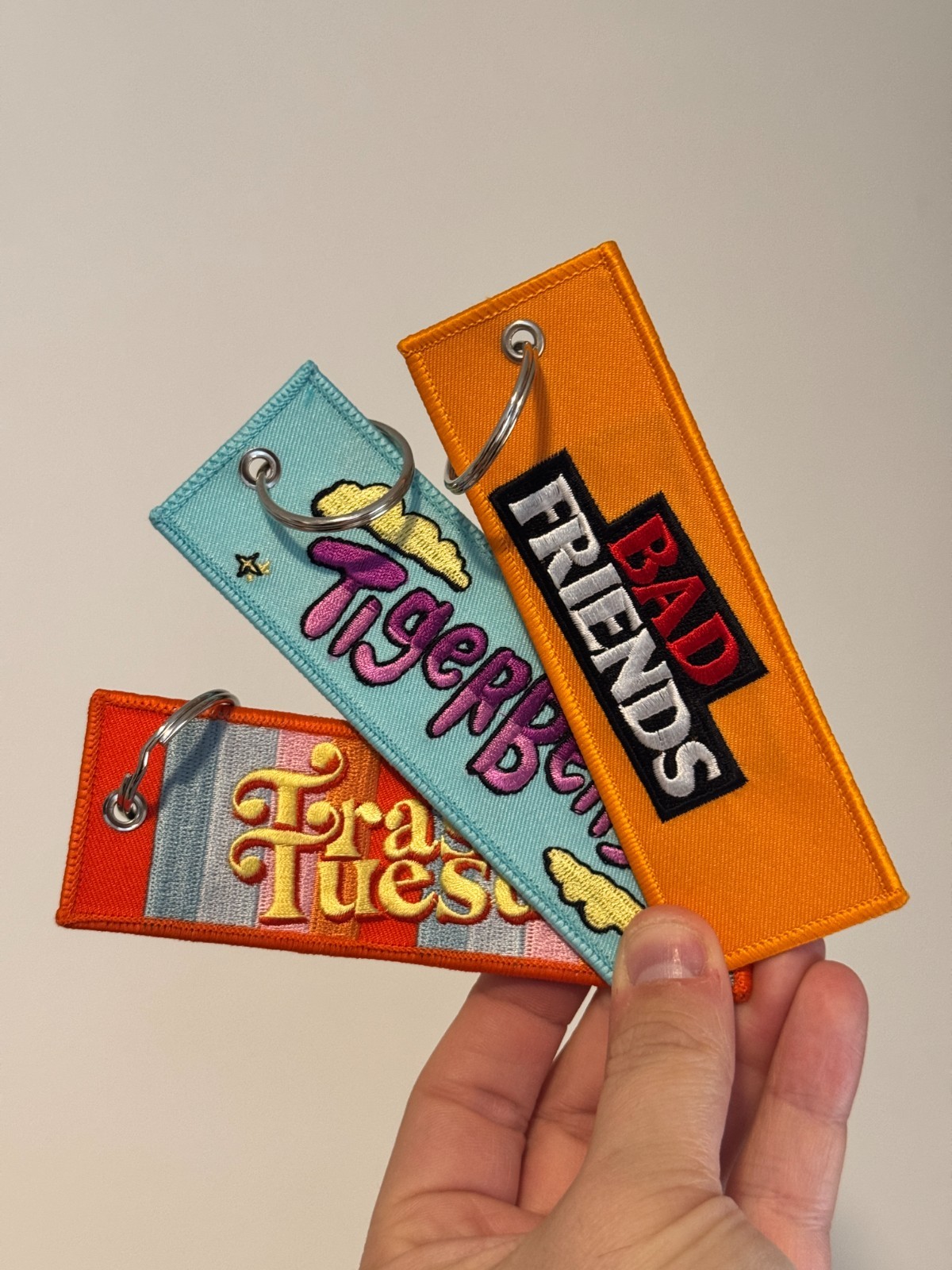 Bad Friends Tigerbelly Trash Tuesday Podcast Keychain Bobby Lee Andrew Santino