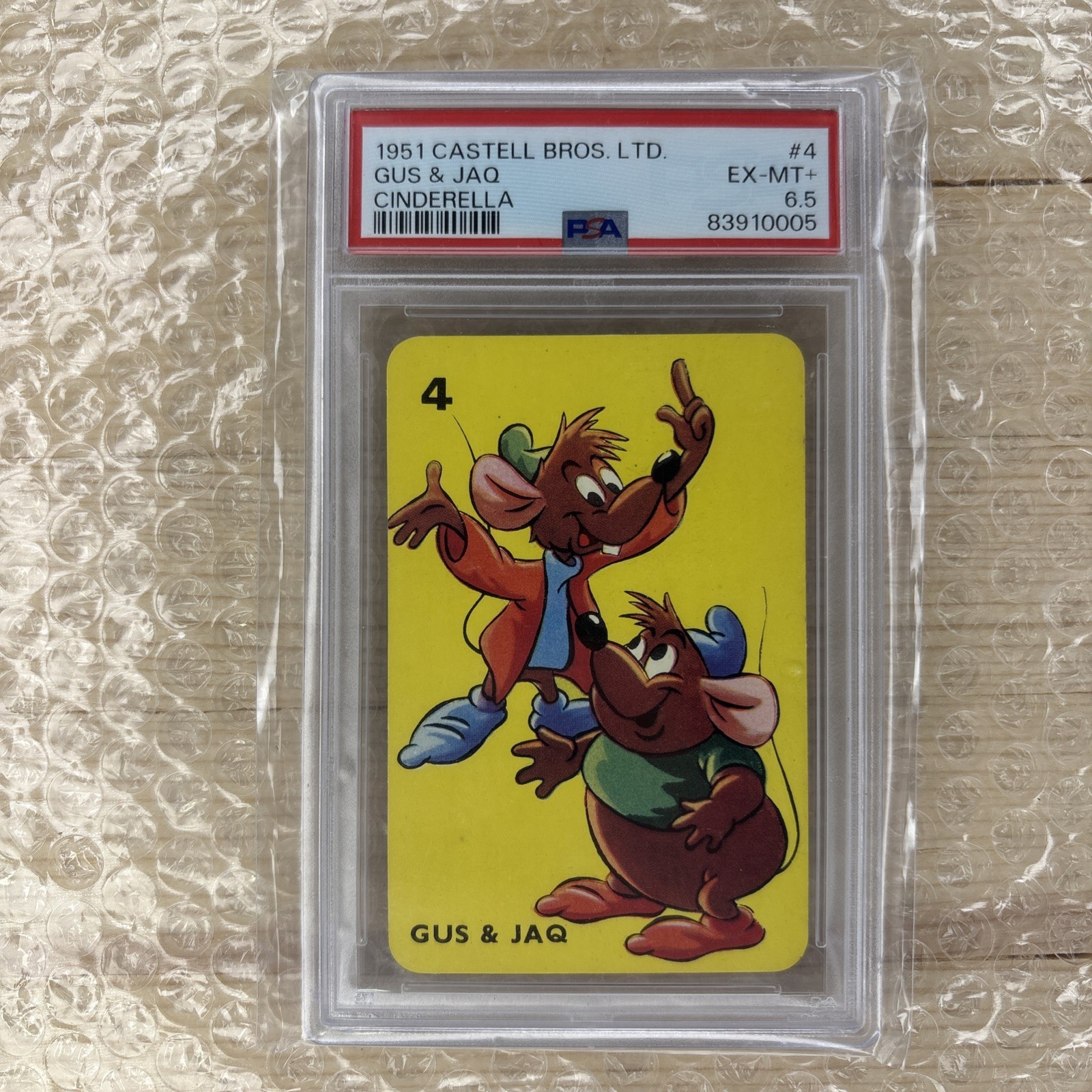 1951 Castell Bros LTD Gus & Jaq Cinderella #4 EX-MT + PSA 6.5