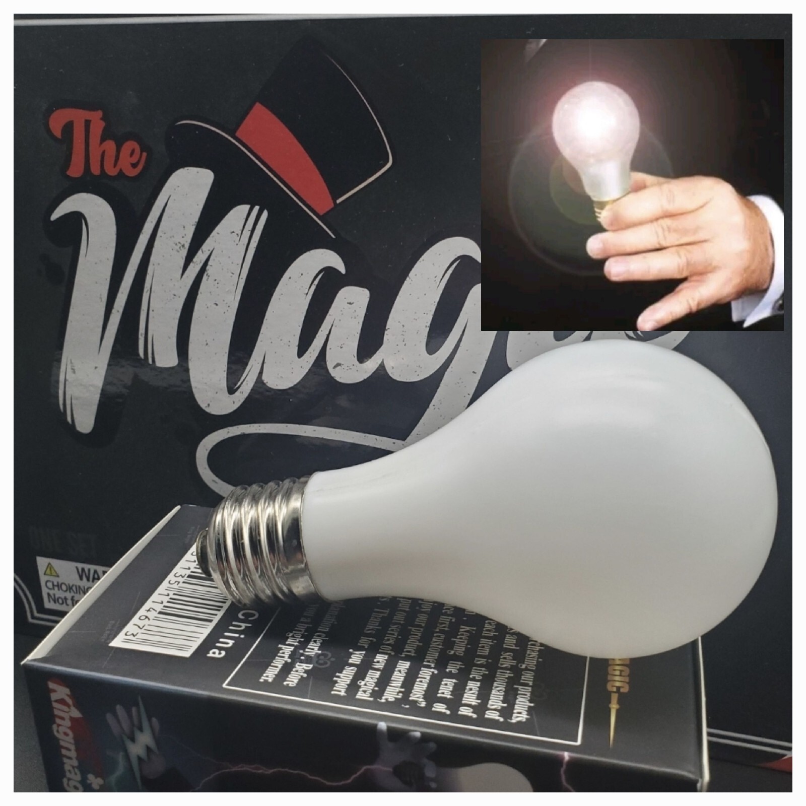 Magic Trick Gimmick Light Bulb Stage Illusions Magicians Illuminating Lamp 