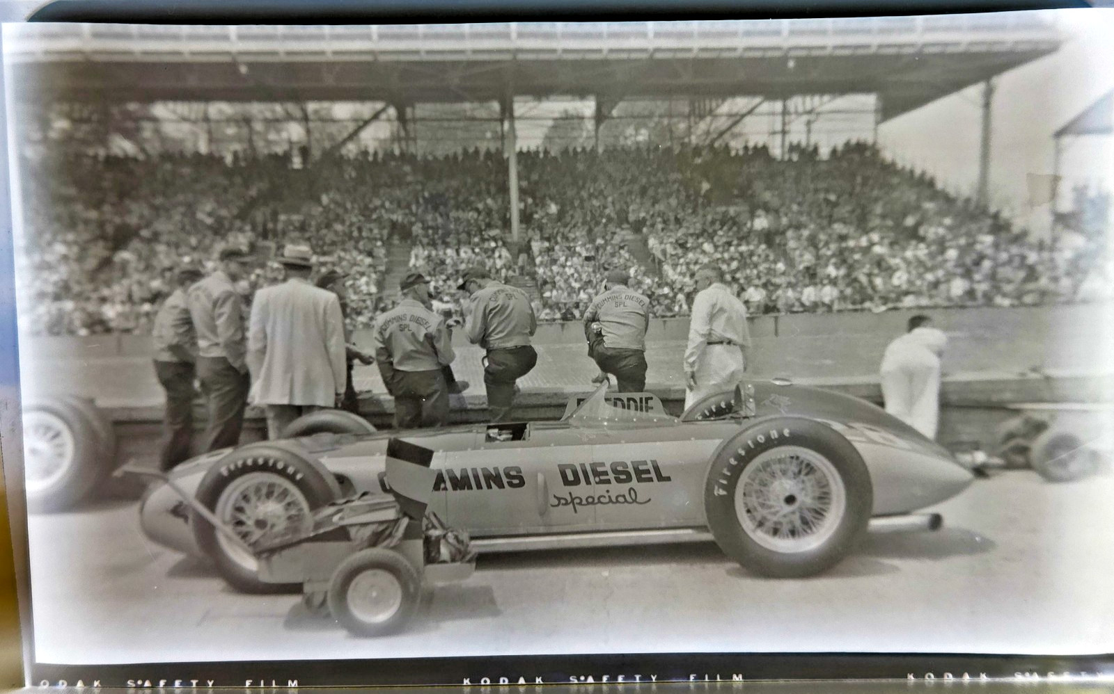 Cummins Diesel Special #28 – ORIGINAL 1952 Indianapolis 500 Photo Negative
