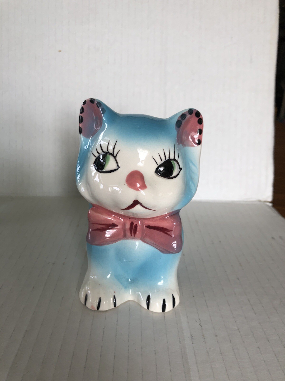 GRANTCREST Japan HANDPAINTED POTTERY KITTEN CAT PLANTER VINTAGE JAPAN ART GRANTCREST Japan HANDPAINTED POTTERY KITTEN CAT PLANTER VINTAGE JAPAN ART