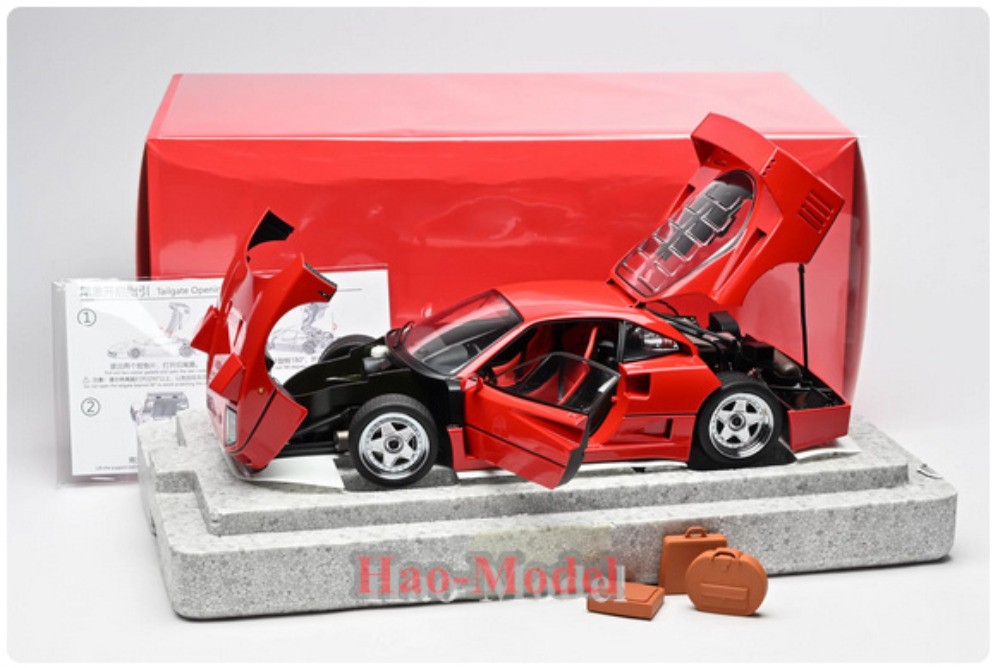 Montage 1/18 Ferrari F40 Foam box/leather base gift box Alloy Diecast Model Car Montage 1/18 Ferrari F40 Foam box/leather base gift box Alloy Diecast Model Car