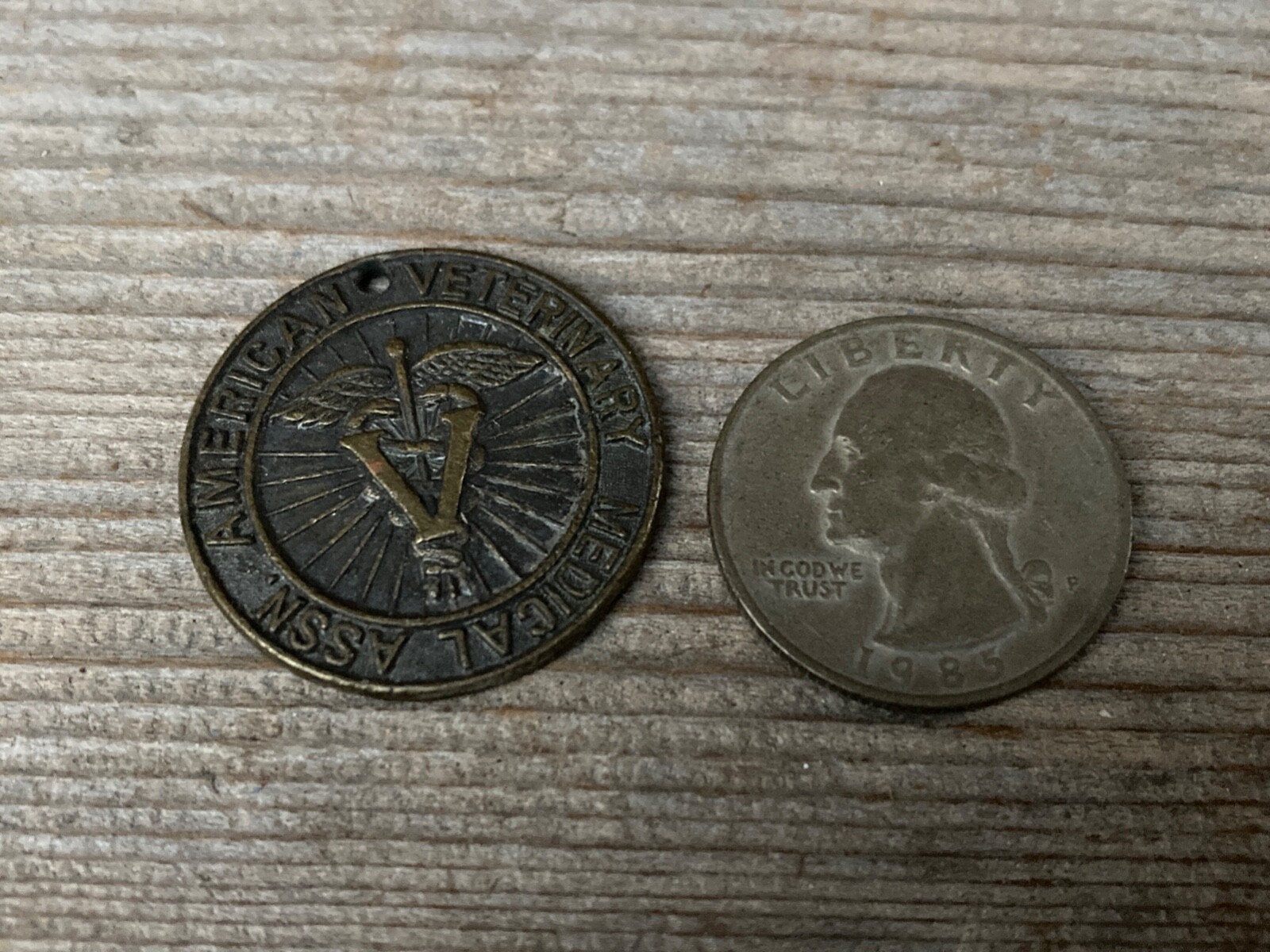 VTG AMERICAN VETERINARY MEDICAL ASSN IF FOUND LOST COIN MAIL TOKEN