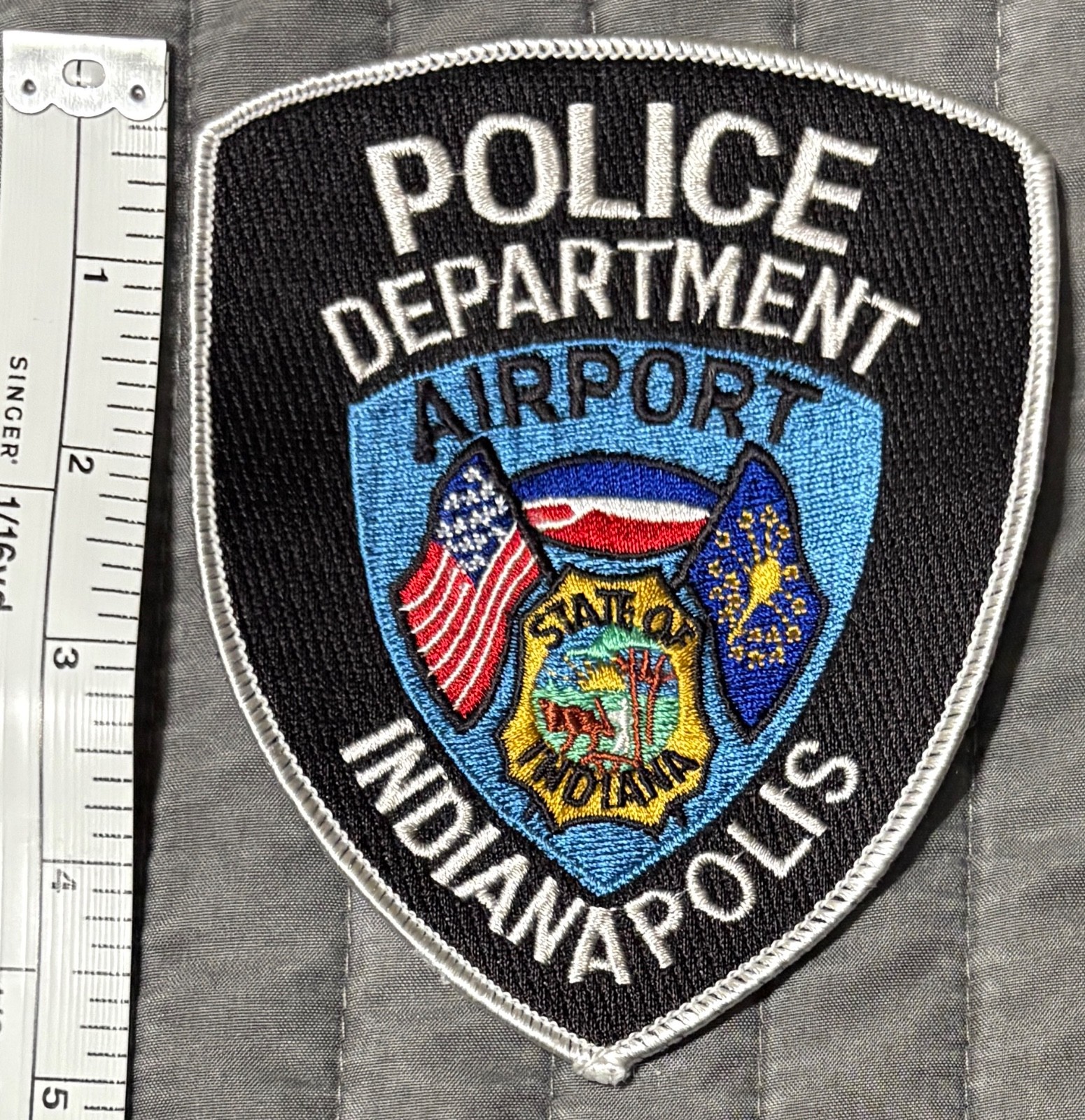 Cool Vintage Obsolete Indianapolis Indiana IN Airport Police Patch