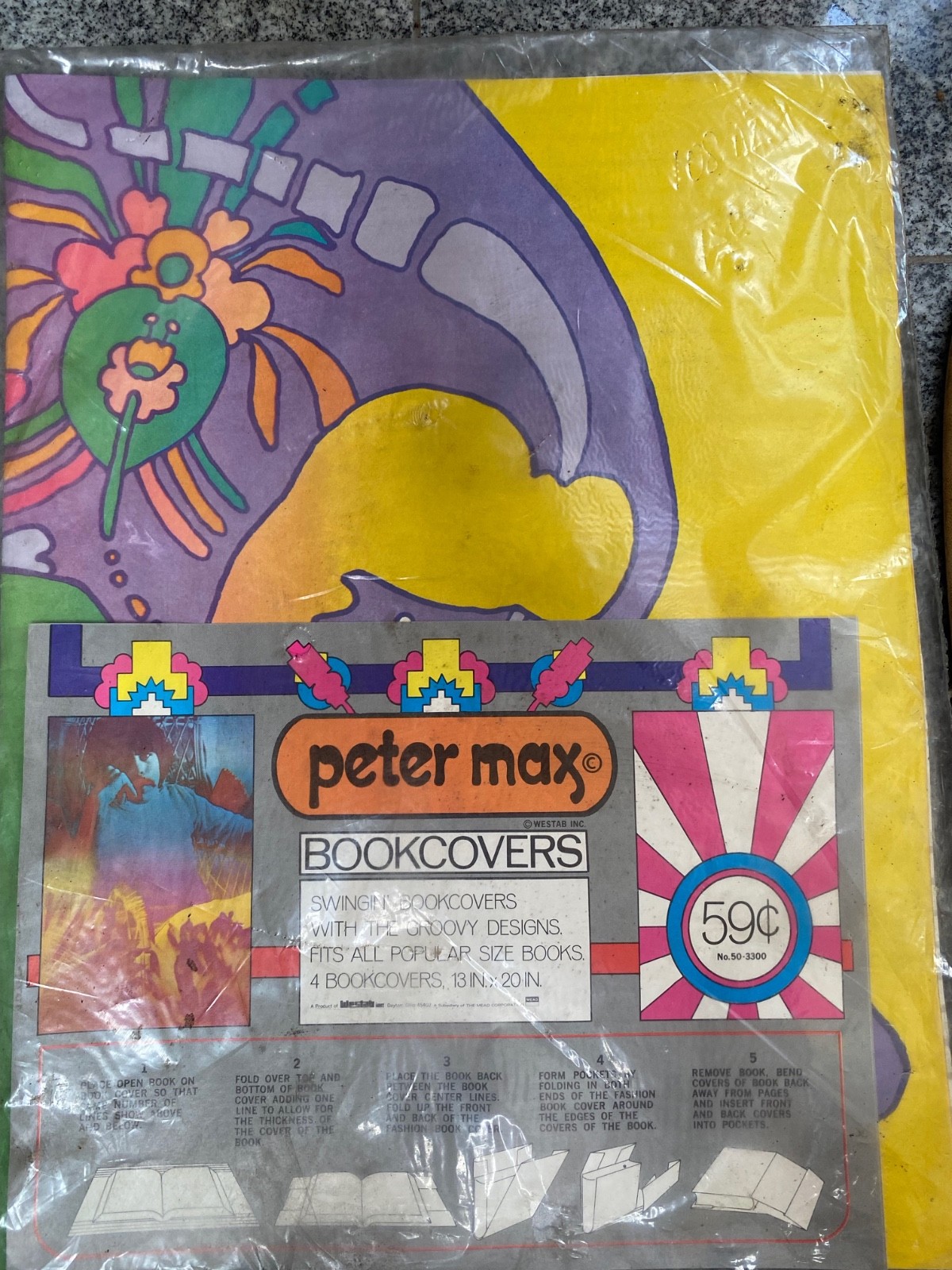1970\'s Peter Max Bookcovers, Sealed unopened  - See description for details