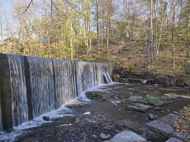 Photo:North Bennington Vermont 2010s Mill Pond Falls Waterfall