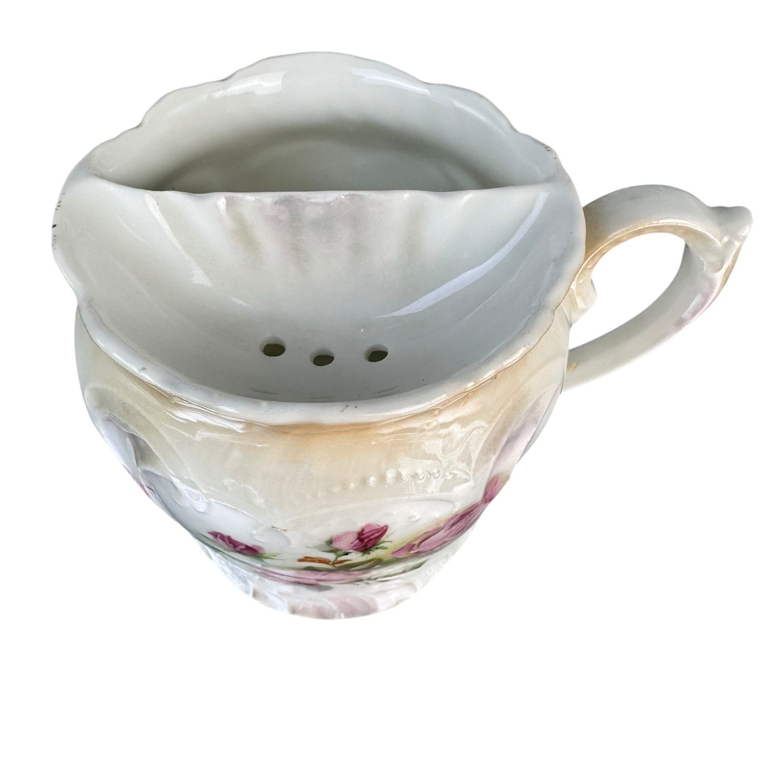 Vintage Bavaria Shaving Mug Painted Roses Floral