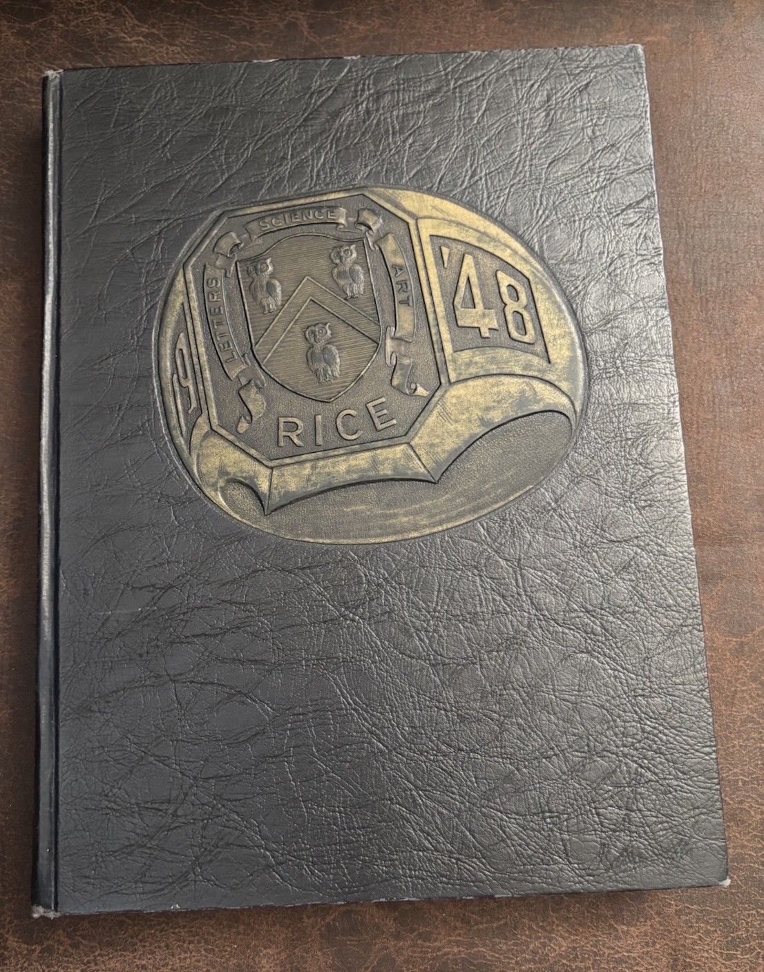 1948 Rice Institute Campanile Yearbook Houston TX WWII Era Original Hardcover