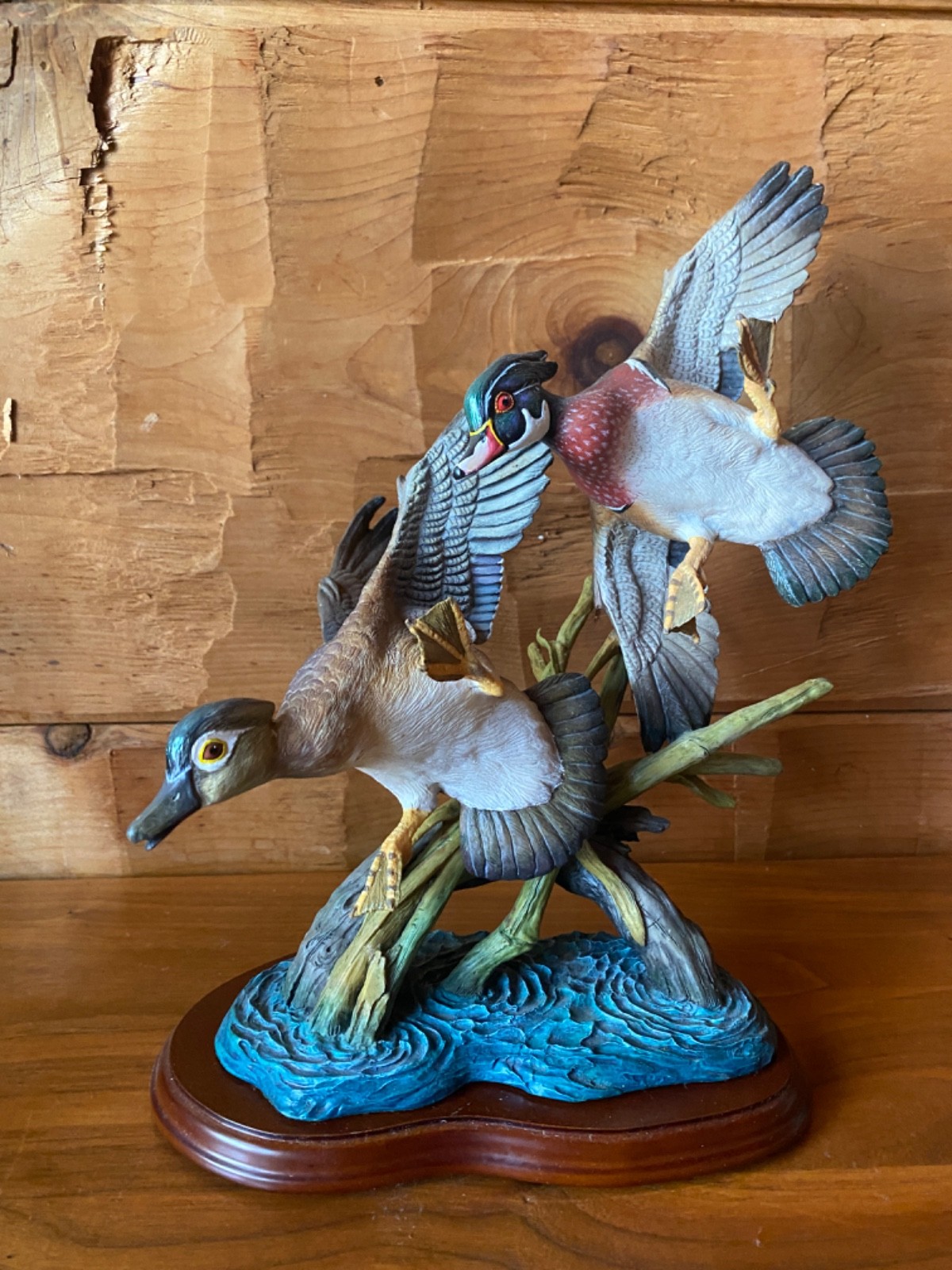 The Danbury Mint Ronnie Wells “Cautious Descent” duck figurine