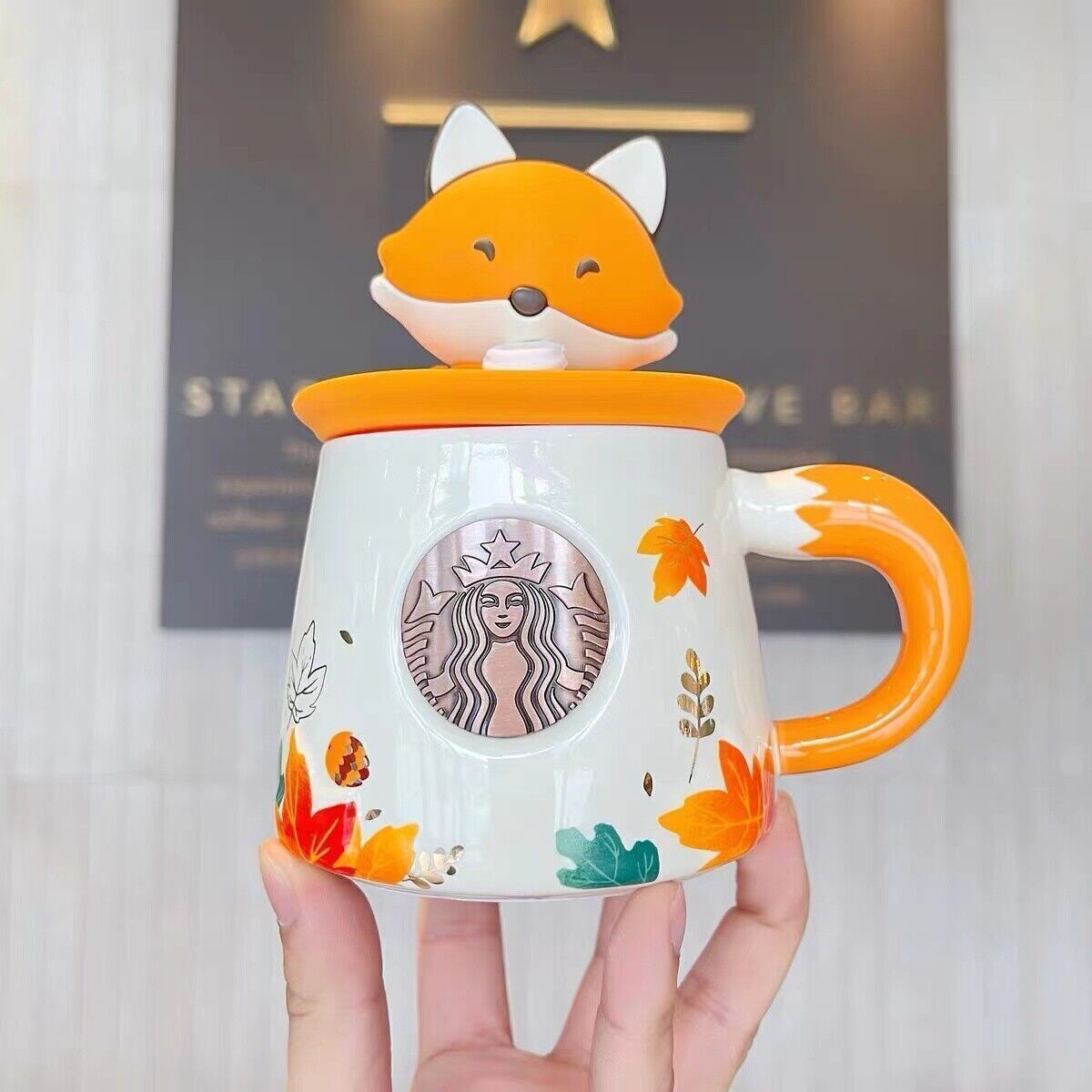 Classical Starbucks Autumn Series Cup Collection: Fox Glass，Fox Ceramic Mug
