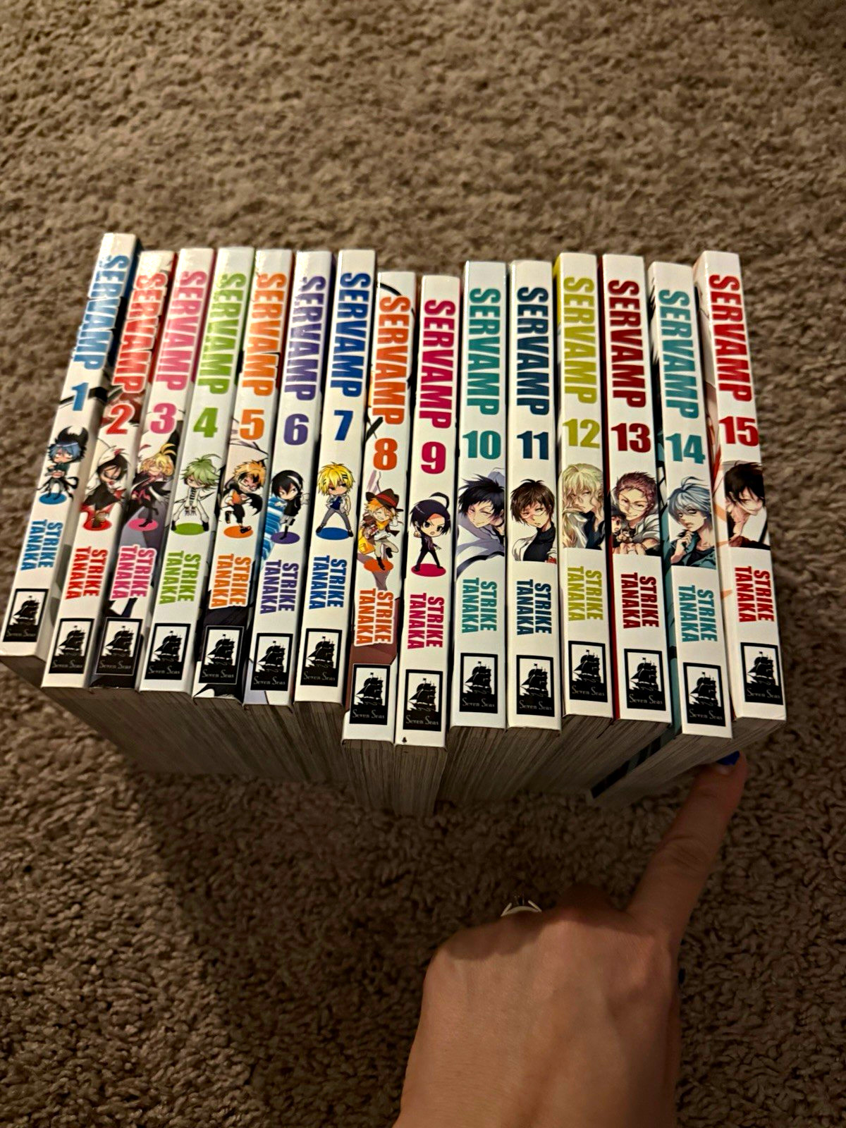 Seven Seas Servamp Manga Lot Vol 1-15 Softcover by Strike Tanaka