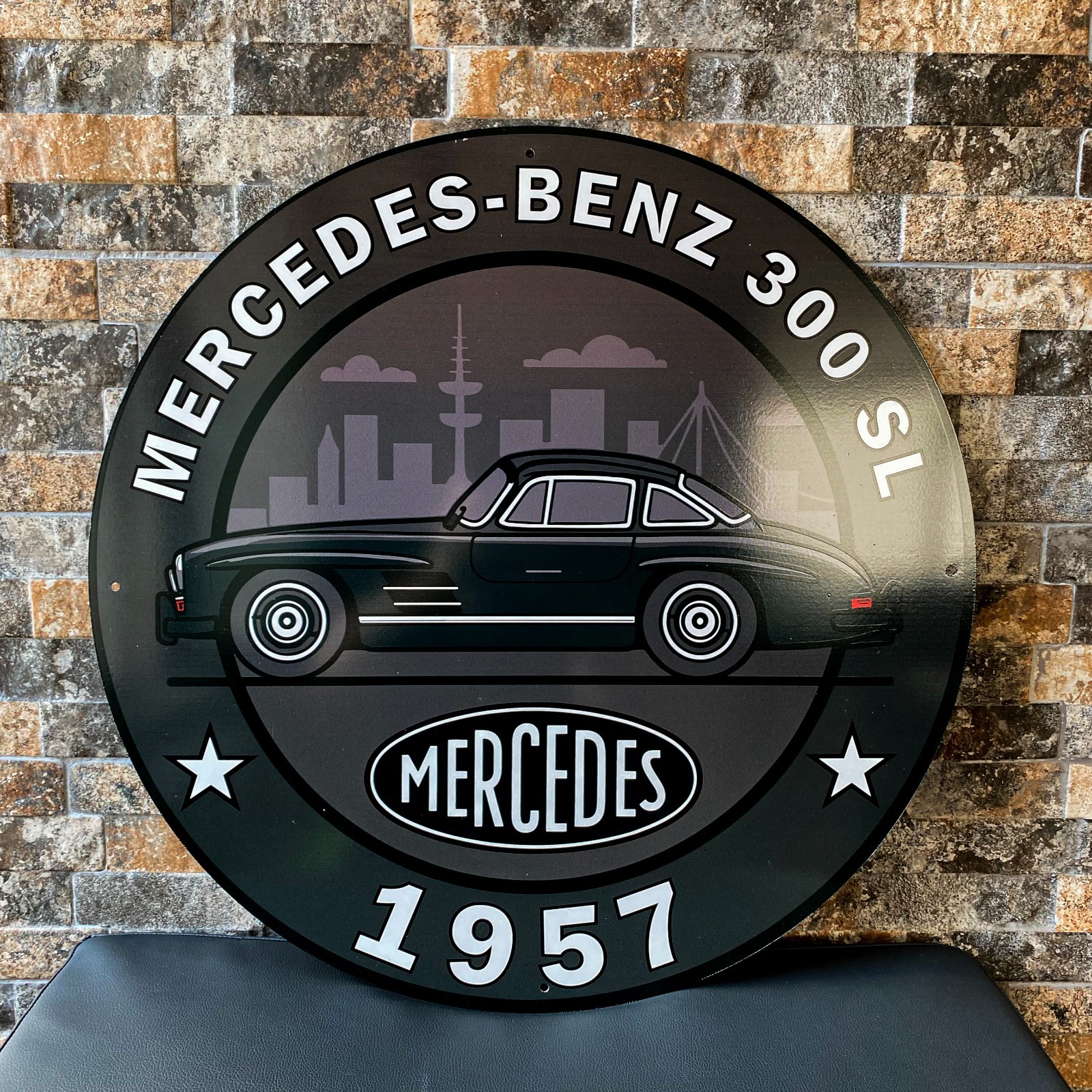 Mercedes-Benz 300 SL 1957 – Heavy Metal Sign  – 19.7\
