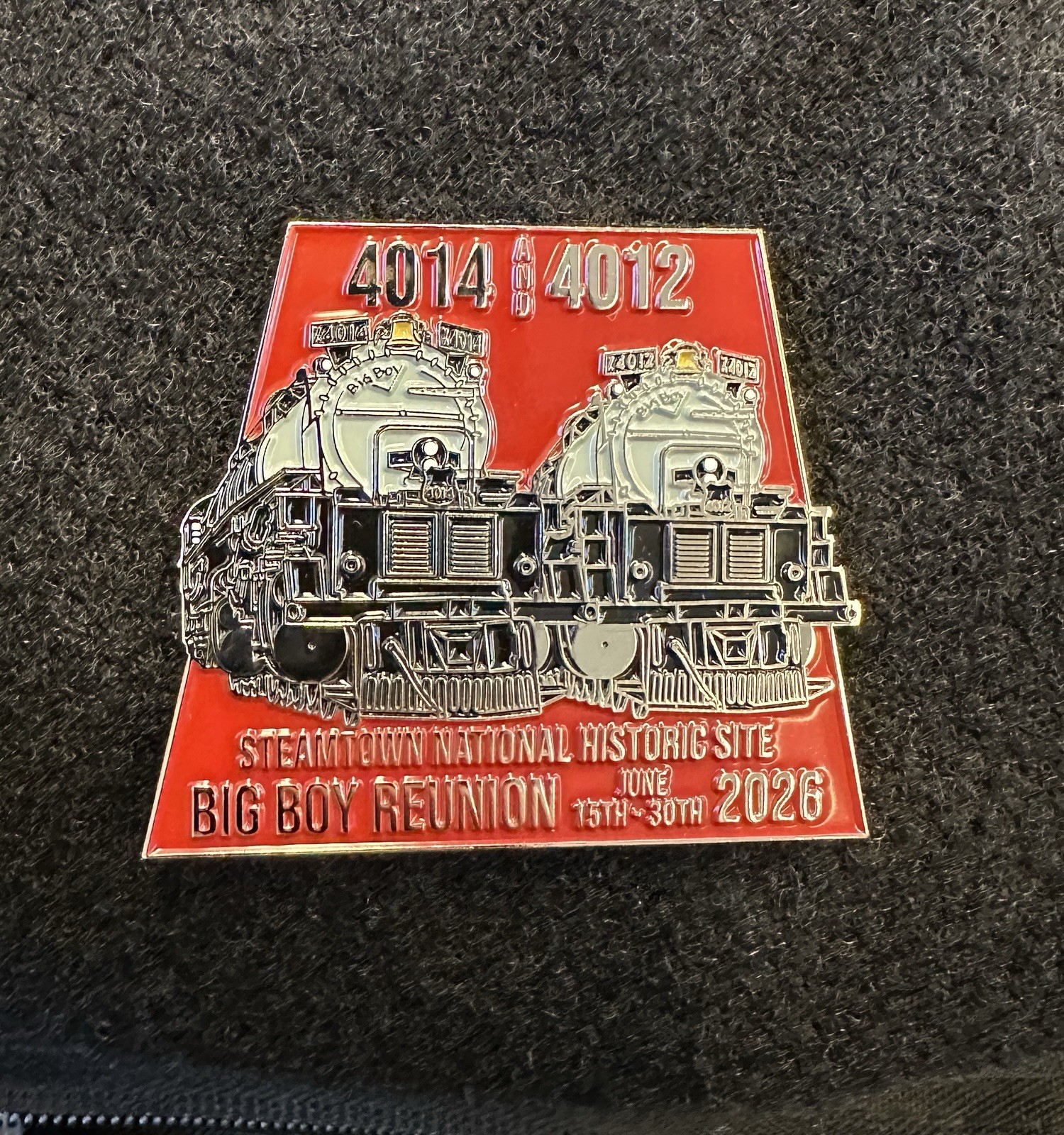 BIG BOY 4014 & 4012 BIG BOY Reunion Steamtown National Historic Site 2026 Pin