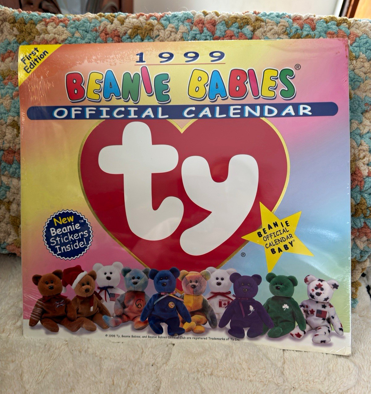 Ty Beanie Babies Official 1999 Calendar First Edition Collectible Calendar