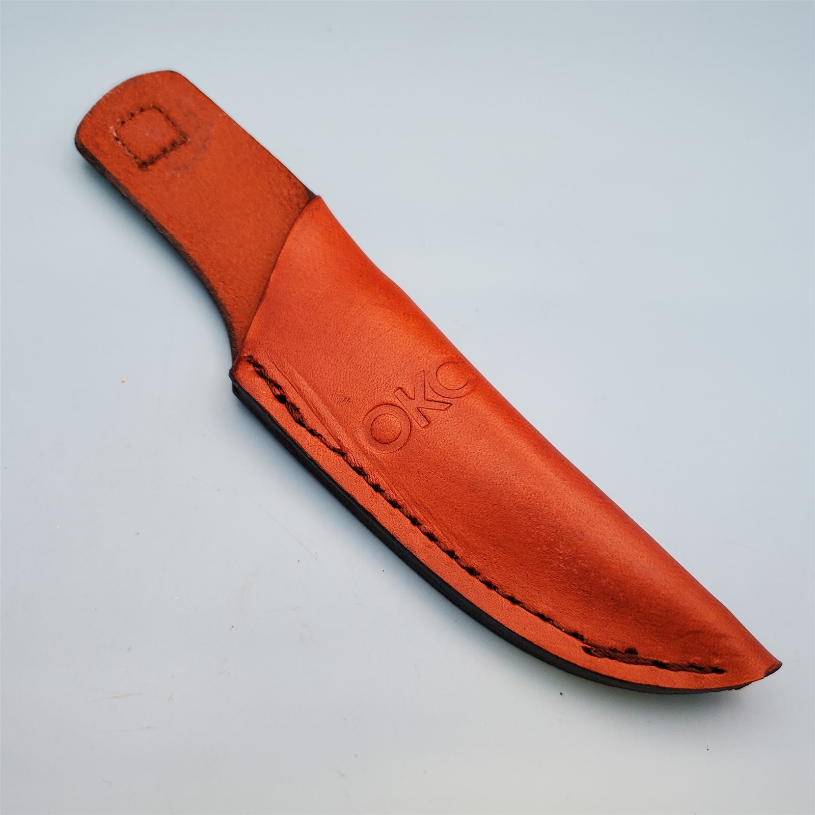 Ontario fixed blade Knife Sheath Brown Leather Bird Trout Fish Fillet 7.5\
