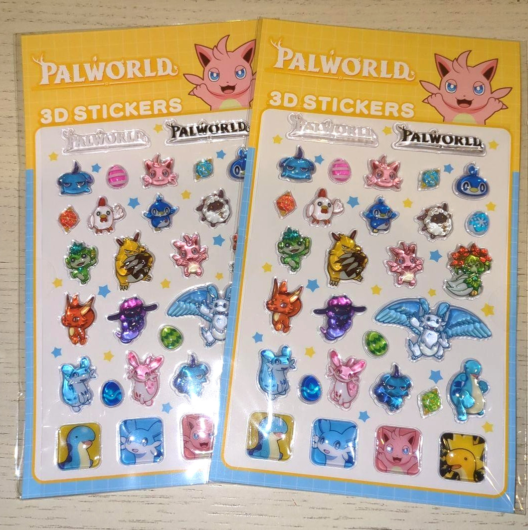 PALWORLD TGS2026 3D Stickers 2pc Set Tokyo Game Show Japan