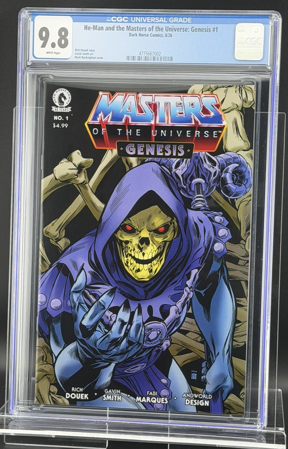 HE-MAN AND THE MASTERS OF THE UNIVERSE: GENESIS #1 - CGC 9.8 - BUCKINGHAM COVER