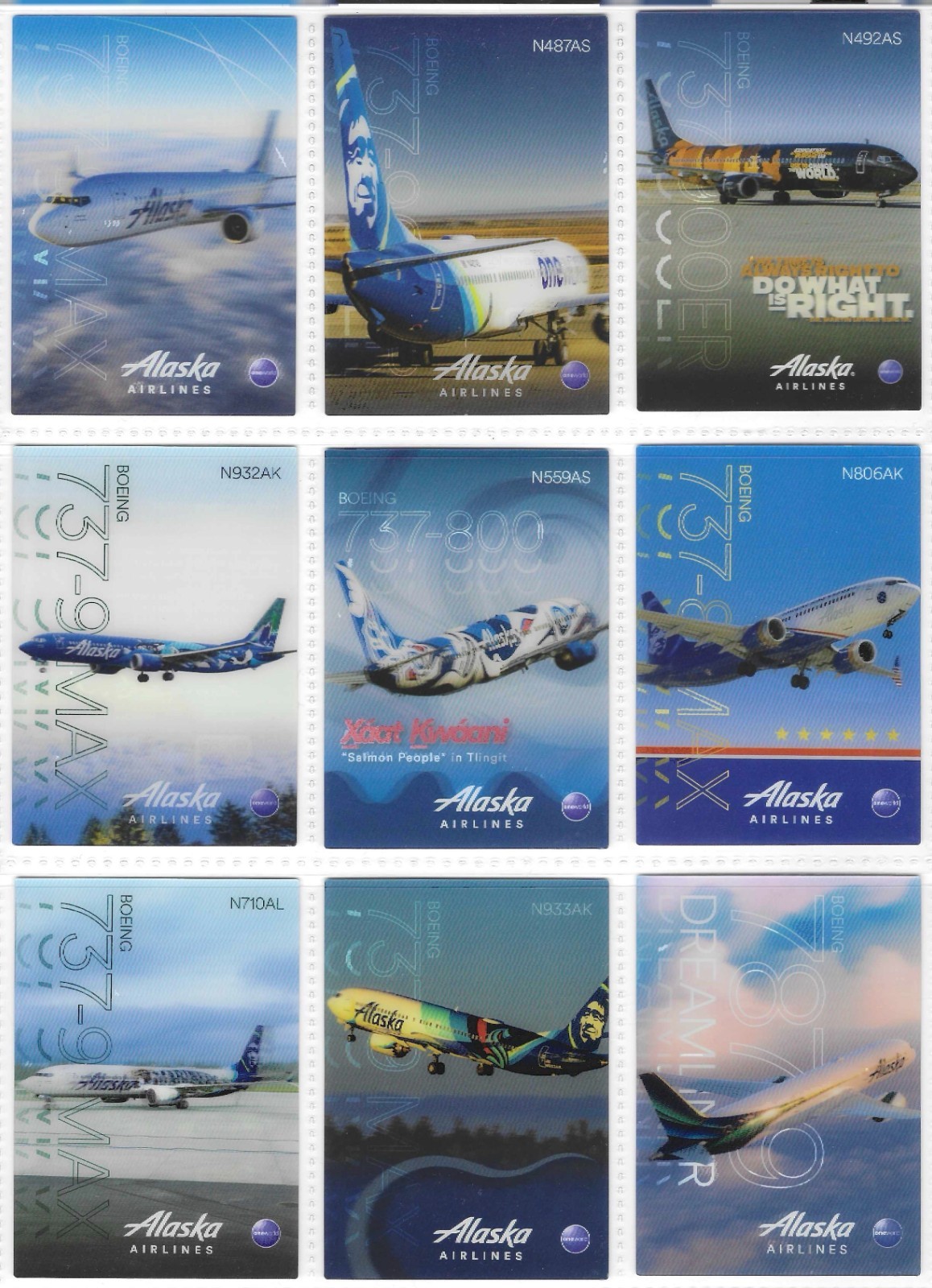 2026 Alaska Airlines Boeing OFFICIAL Pilot Trading Cards (set of 9 cards) - NEW 2026 Alaska Airlines Boeing OFFICIAL Pilot Trading Cards (set of 9 cards) - NEW