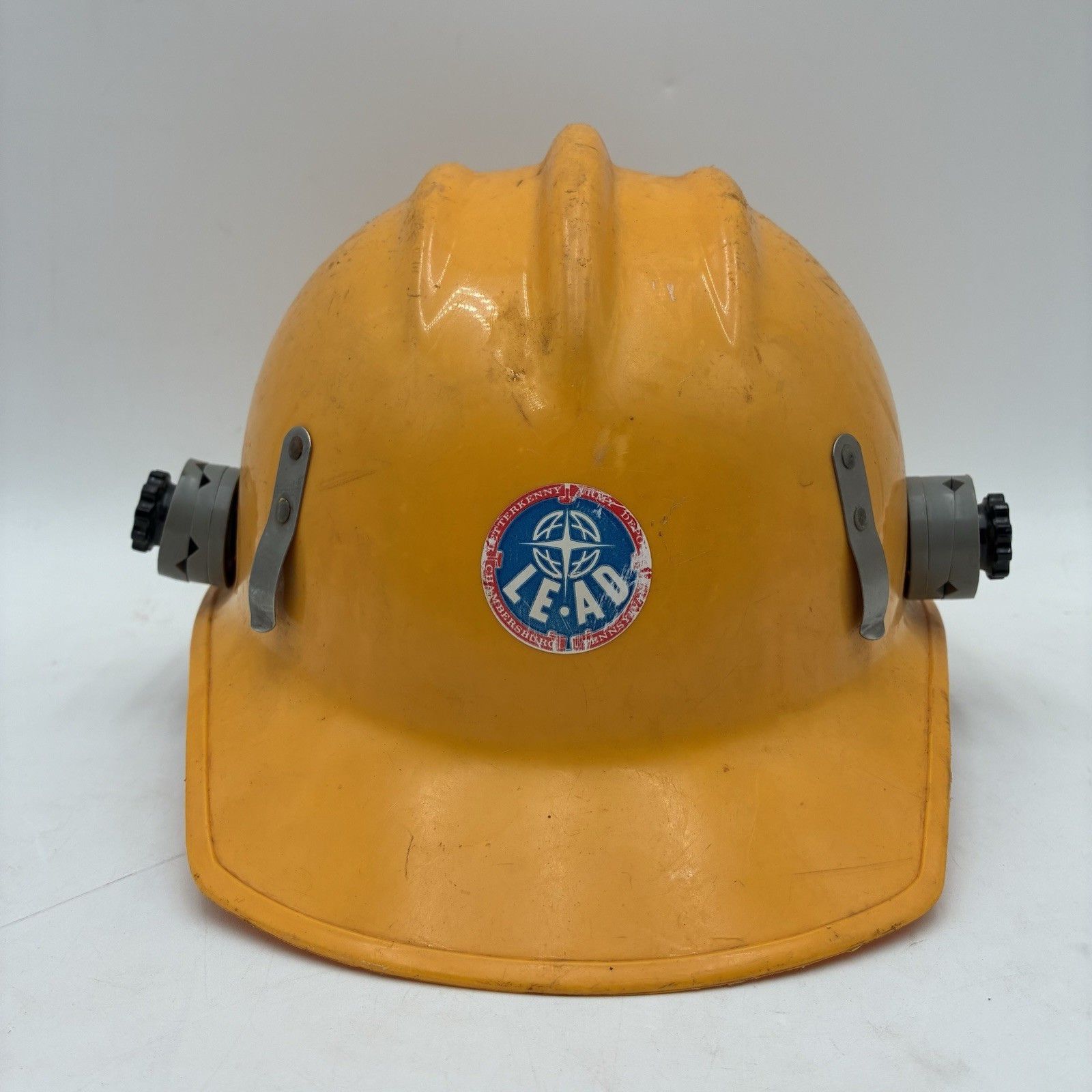Vintage Ed Bullard Hard Boiled Hard Hat 302 & Liner Letterkenny Army Depot LEAD