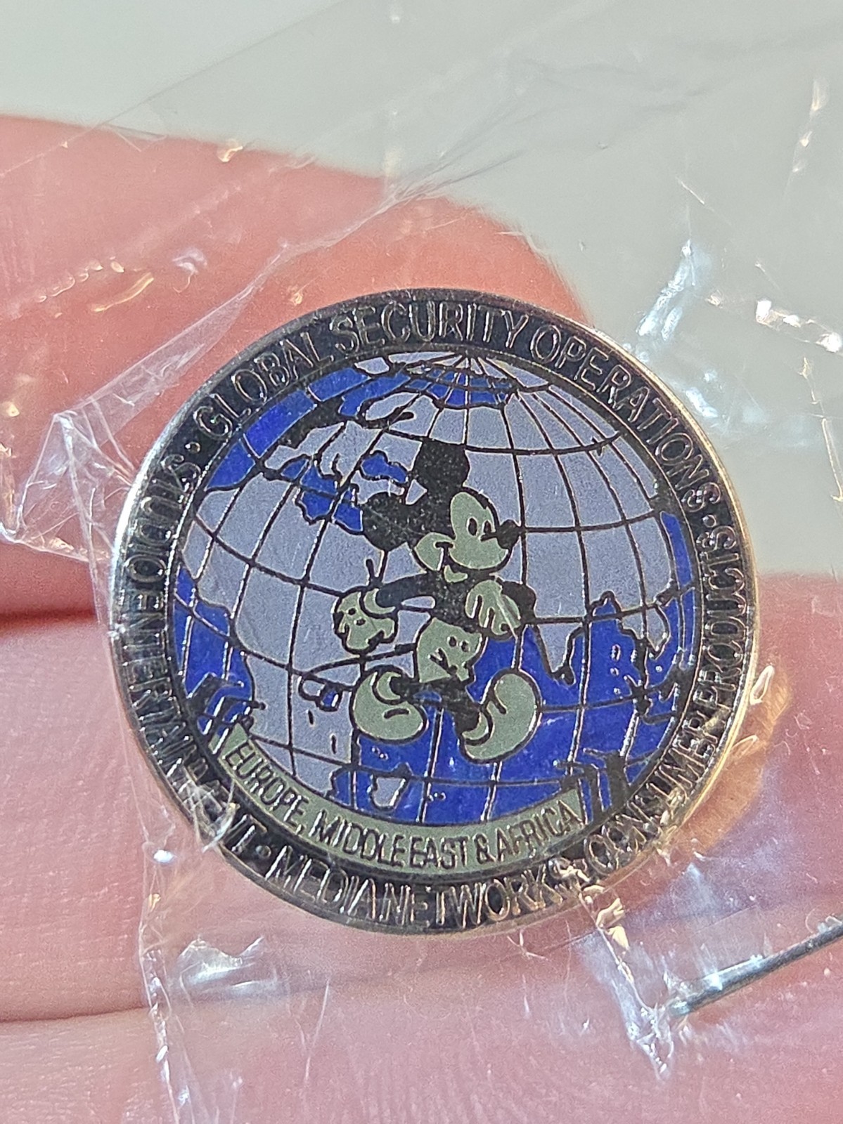 Disney Mickey - EMEA Global Security Operations Globe Cast Exclusive Pin