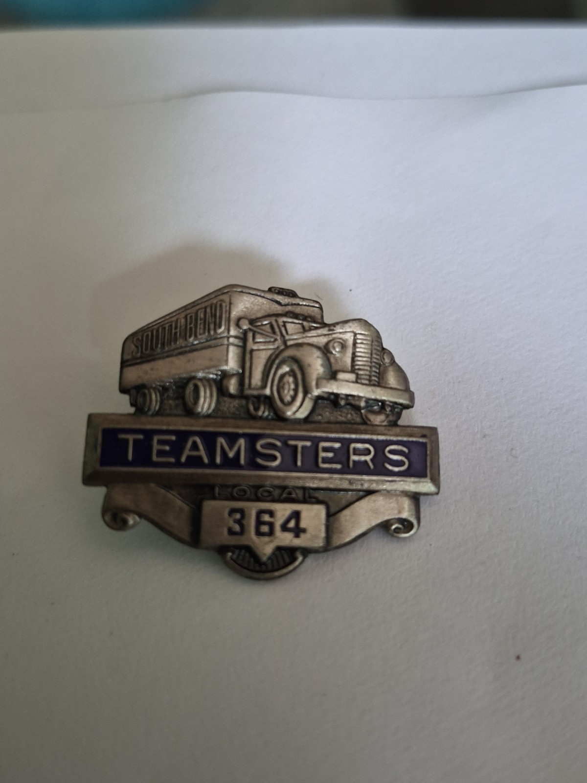 1964 Vintage TEAMSTERS LOCAL #364 Screwback Pin
