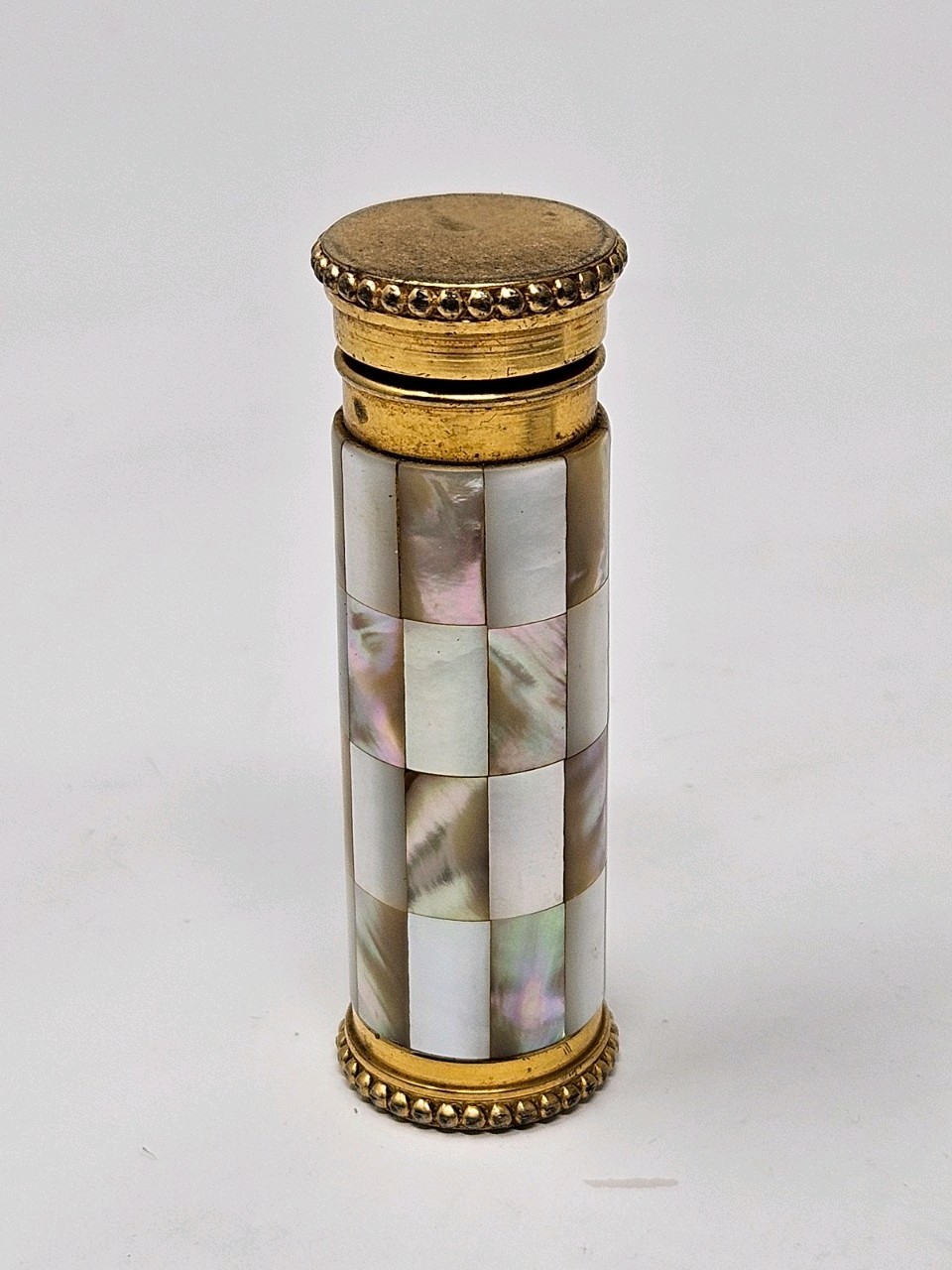 Vintage French LE KID Mother of Pearl and Abalone Perfume Atomizer Breveté SGDG