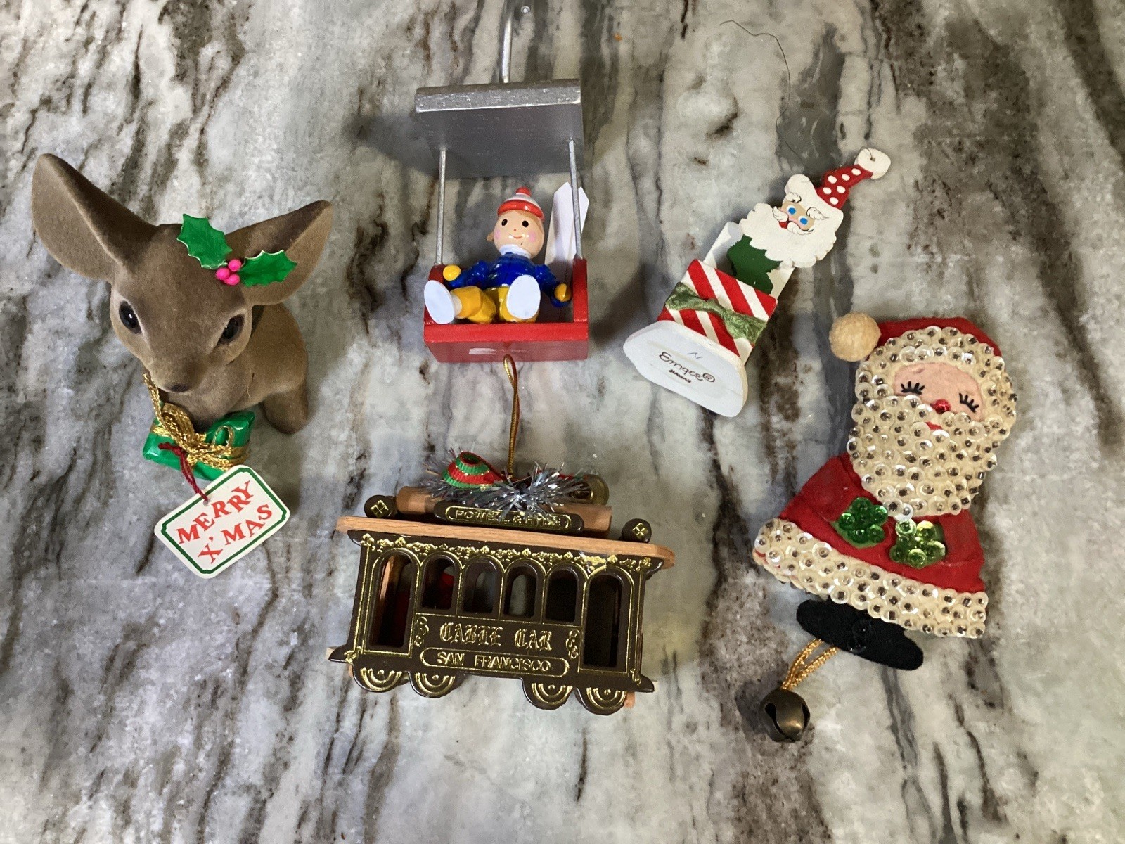 Lot of 5 VTG Christmas Ornaments-Josef’s, Emgee and More Lot of 5 VTG Christmas Ornaments-Josef’s, Emgee and More