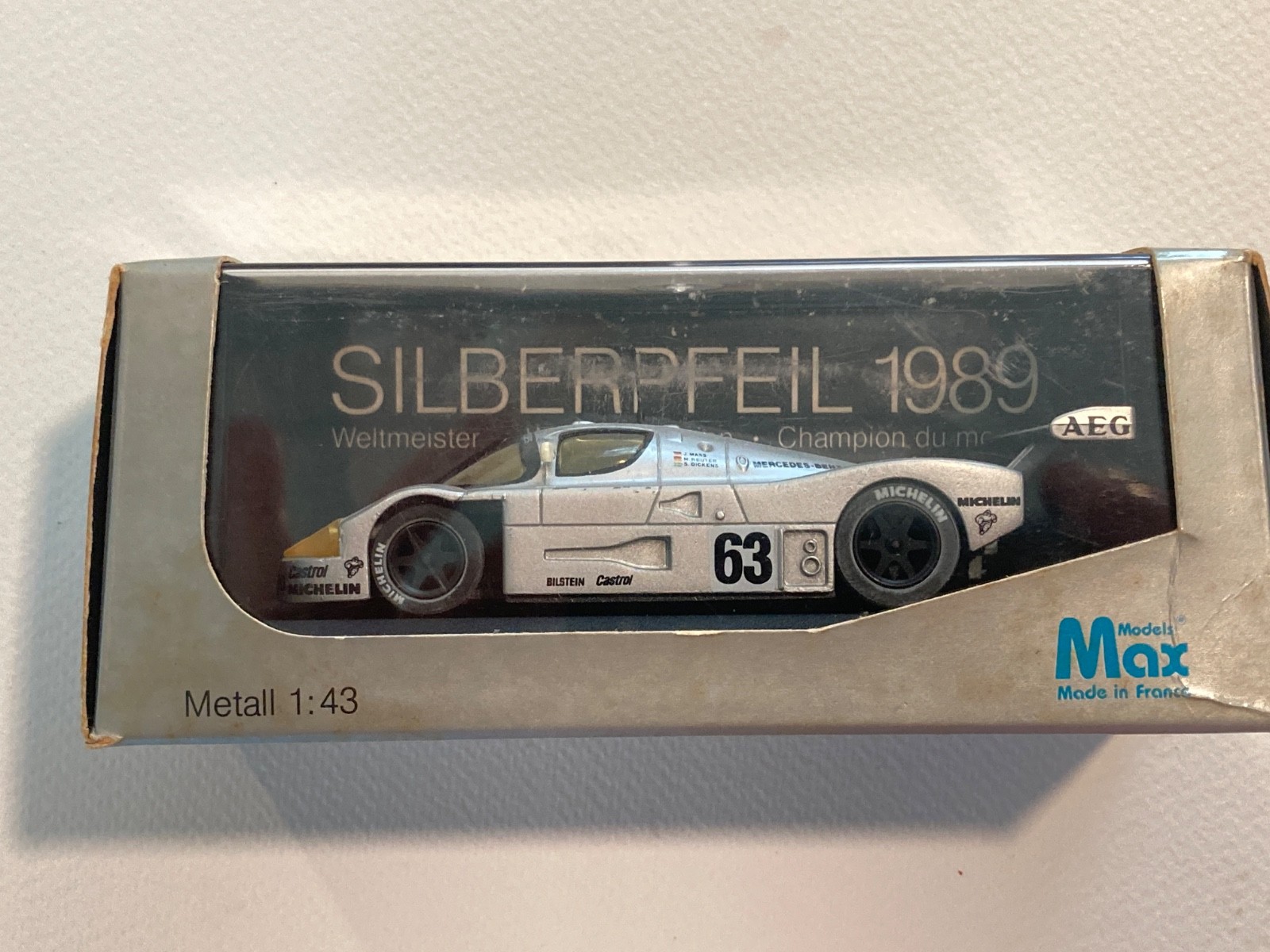 Sauber Mercedes C9 #63. 1989 Le Mans, Max Models 1:43