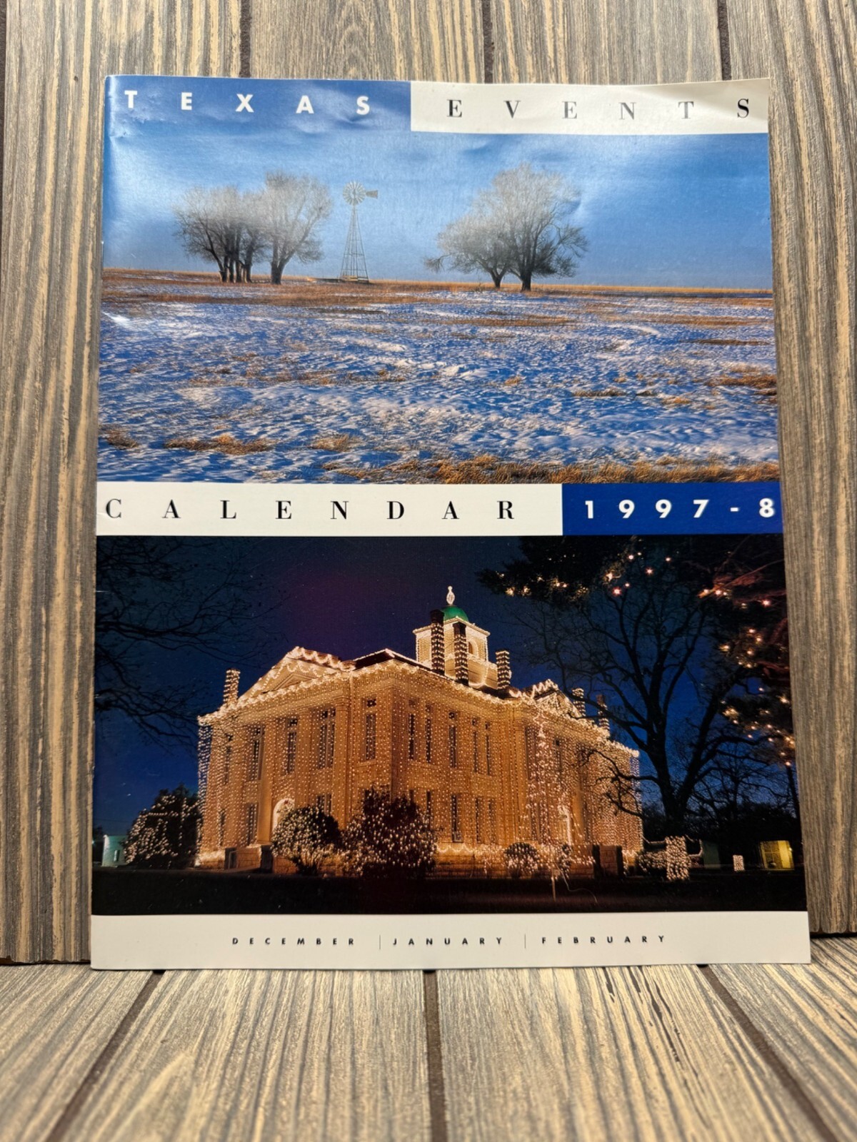 Vintage Texas Events 1997-1998 Calendar & Subscription To Texas Highways