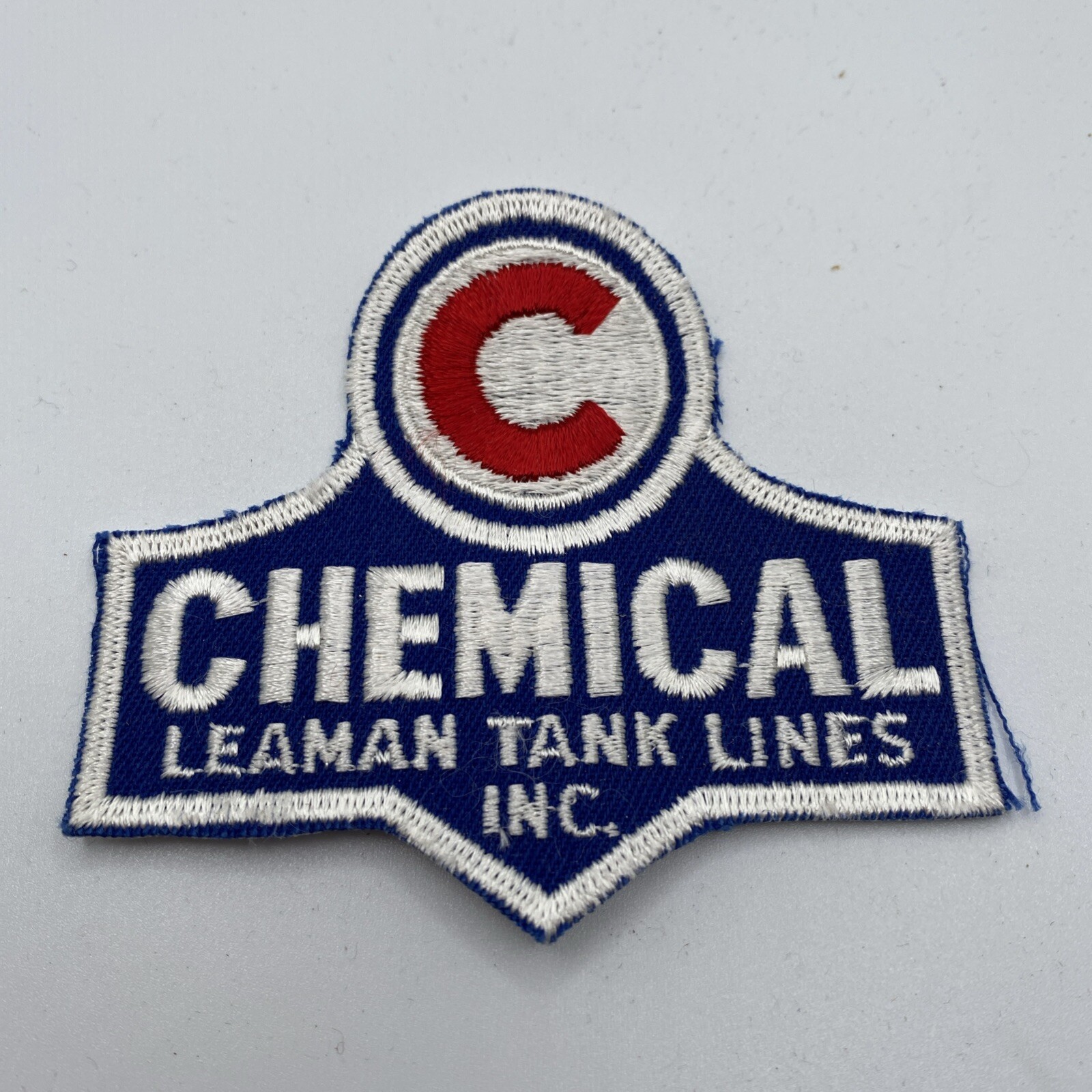 Leaman Tank Lines Freight Trucking Trucker Sew On Patch Hat 3” Truck Rare Vtg