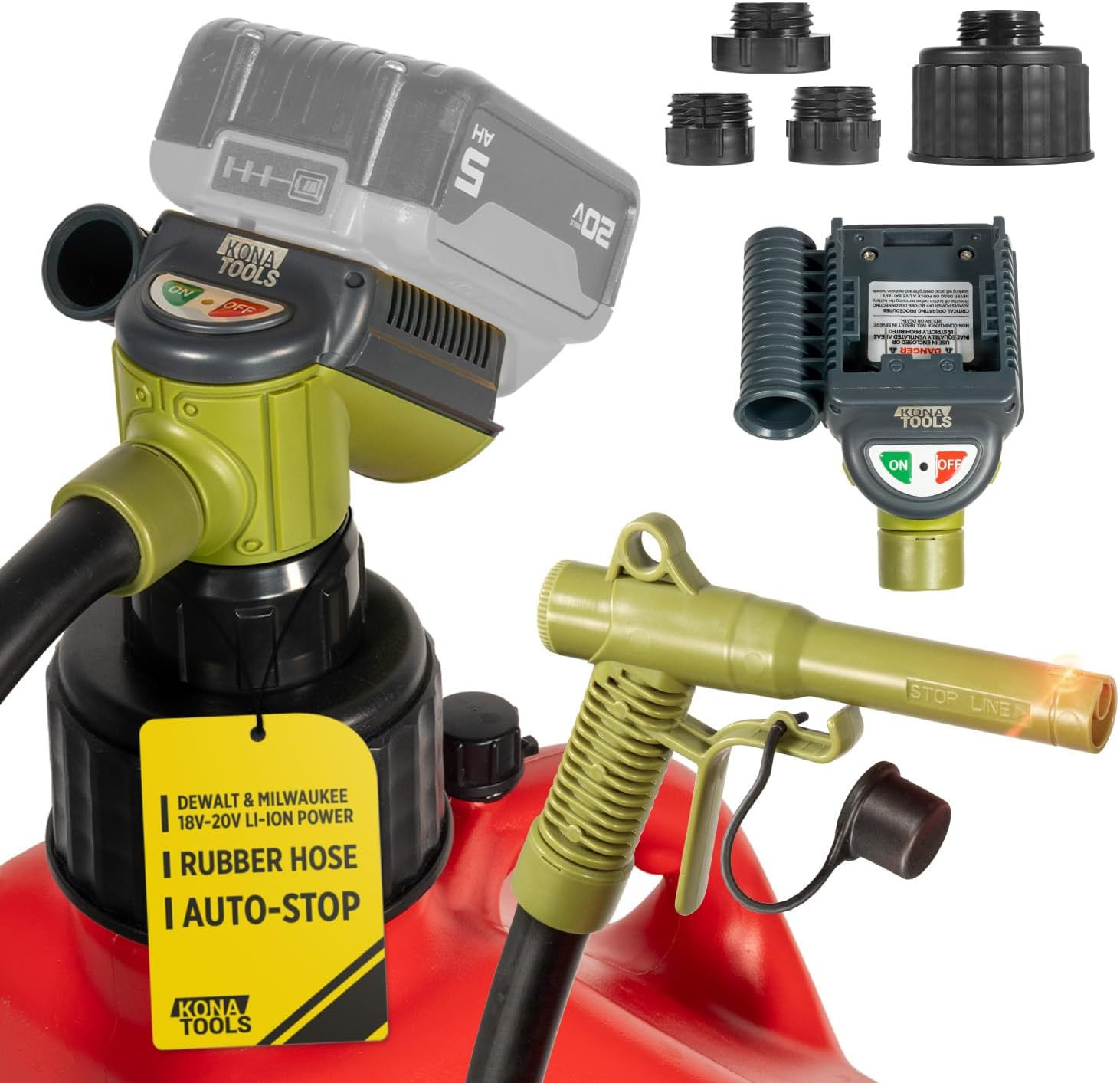 Cordless Auto-Stop Fuel Transfer Pump (4 GPM) Cordless Auto-Stop Fuel Transfer Pump (4 GPM)